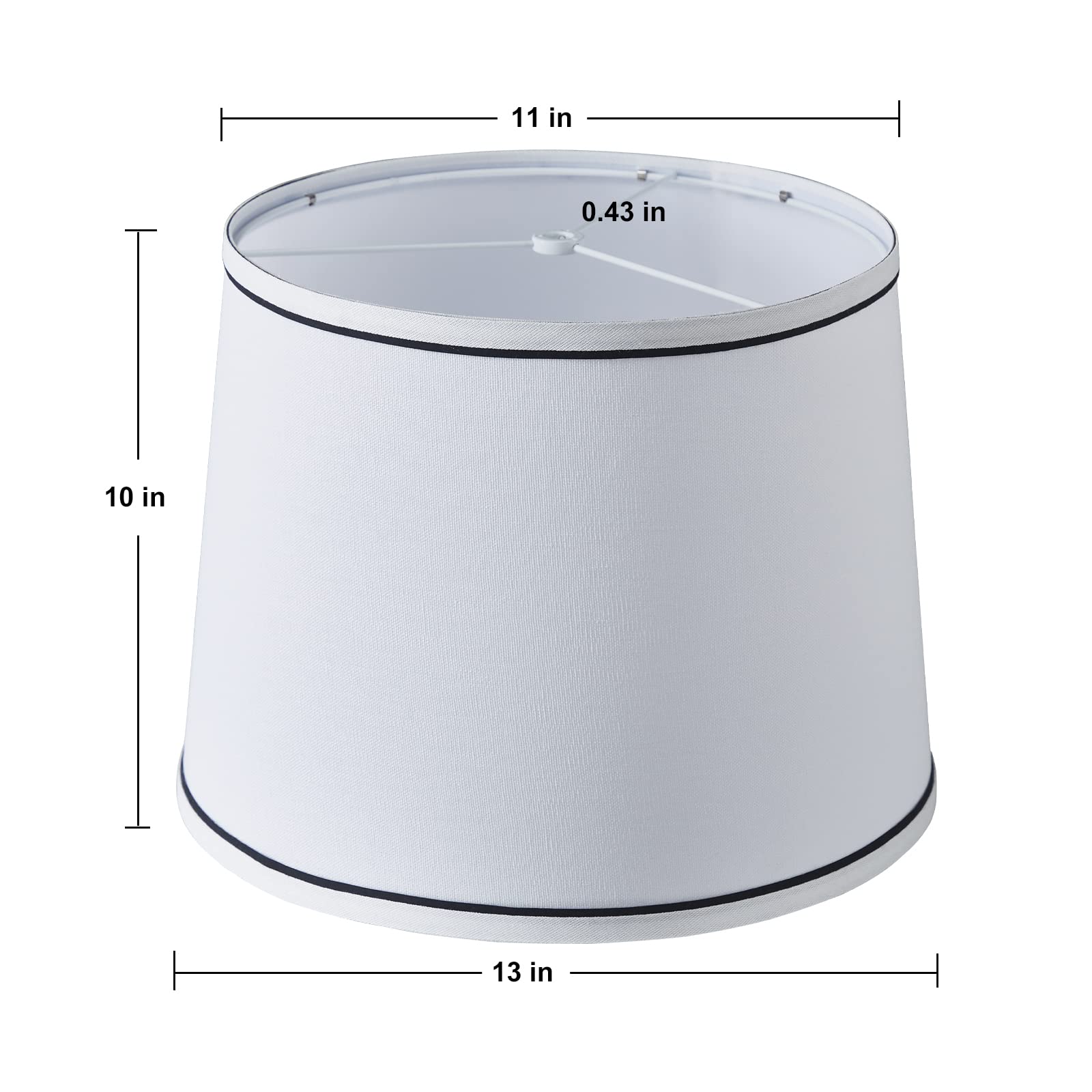 White Drum Lampshade Set of 2 - 13