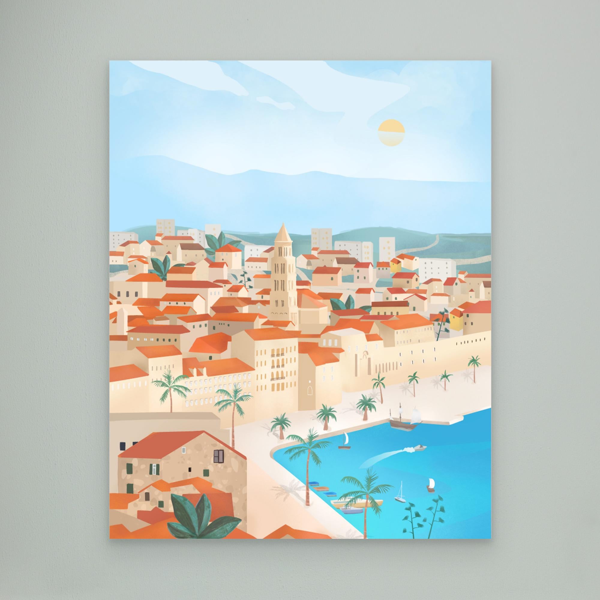 Stunning Canvas Print of Split, Croatia by Petra Lizde – Perfect for Home & Office Wall Decor