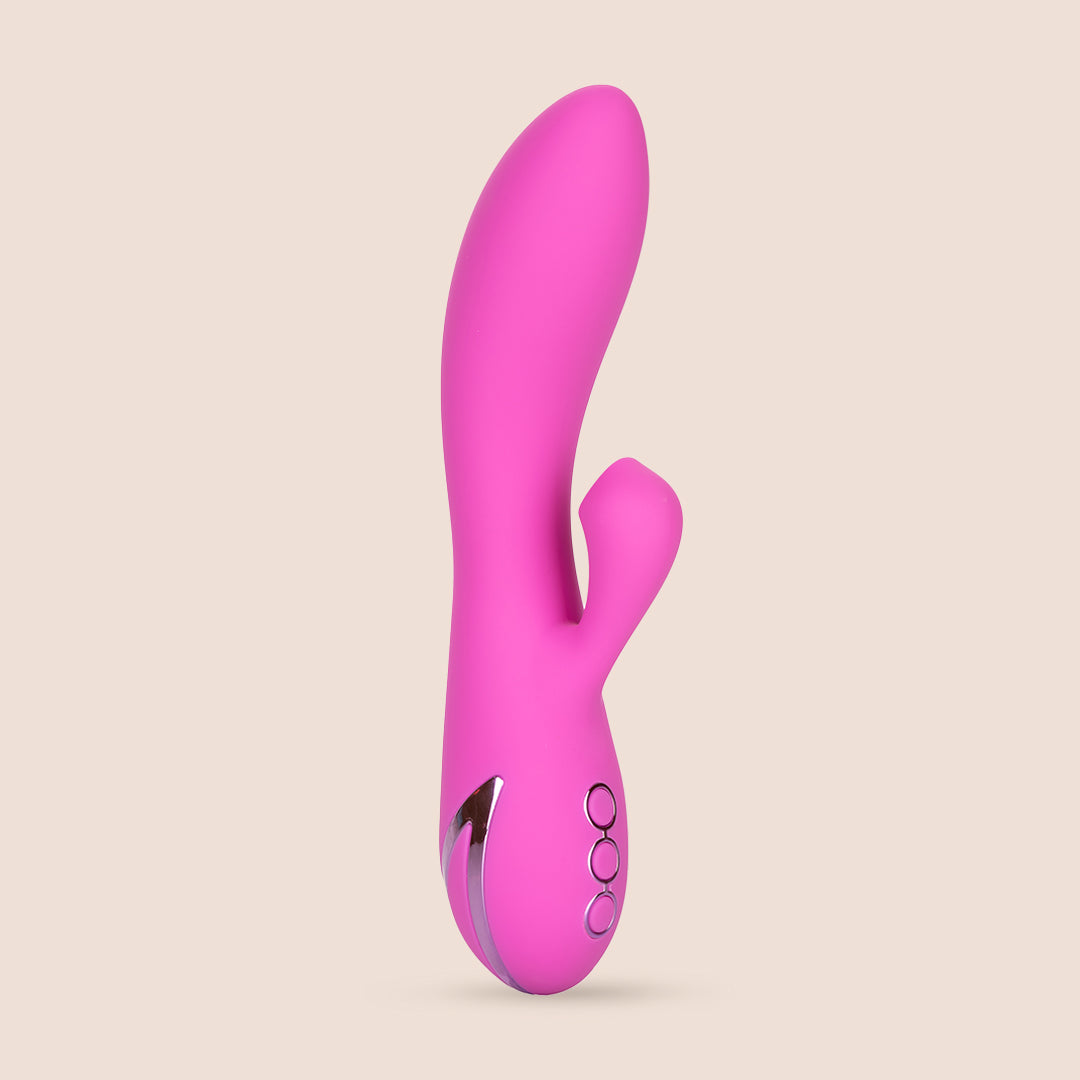 California Dreaming® Malibu Minx Rabbit Vibrator - Powerful Air Suction Clitoral Stimulator for Women, Waterproof & Rechargeable Adult Toy - Perfect for Solo Play & Couples Intimacy
