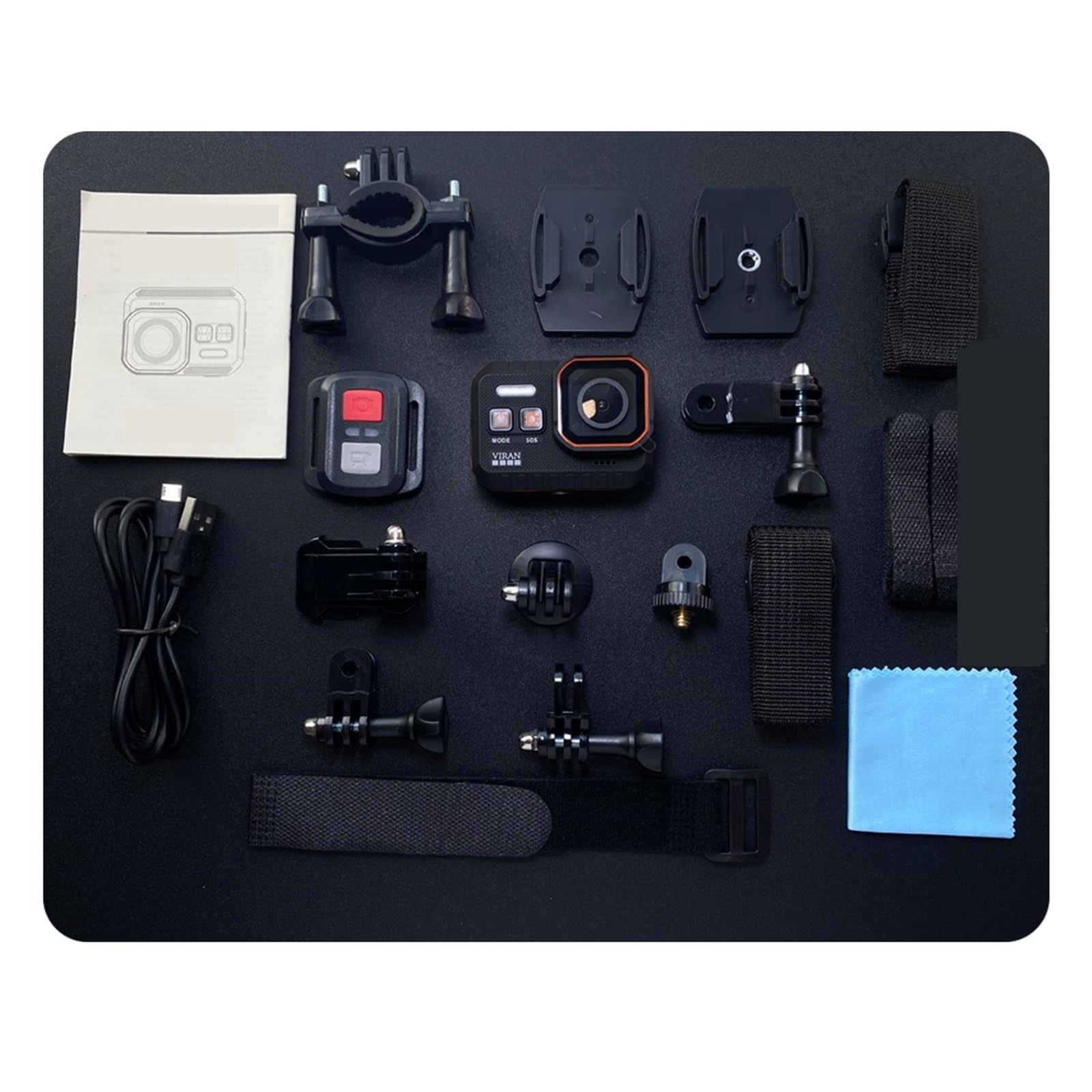 4K Waterproof Action Camera with Remote Control & 128GB Card - Sports, Helmet Cam for Diving, Cycling, Motorcycling & Adventure Recording - Includes Selfie Stick