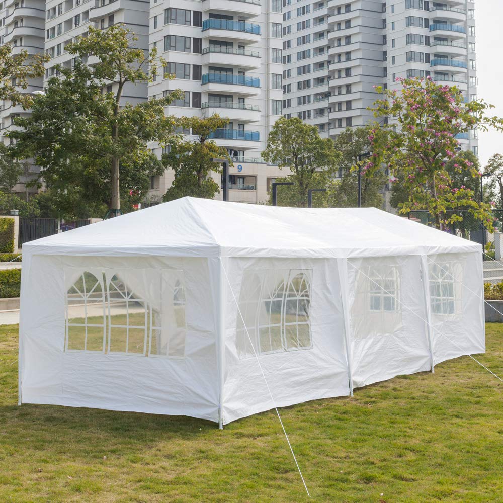 3-Pack 9m 5/7/8-Sided Waterproof Portable Tent with Spiral Tubes - Outdoor Sun Shelter for Home, Wedding, Party & Parking | Perfect for Camping, Beach, Picnics & Backyard Events
