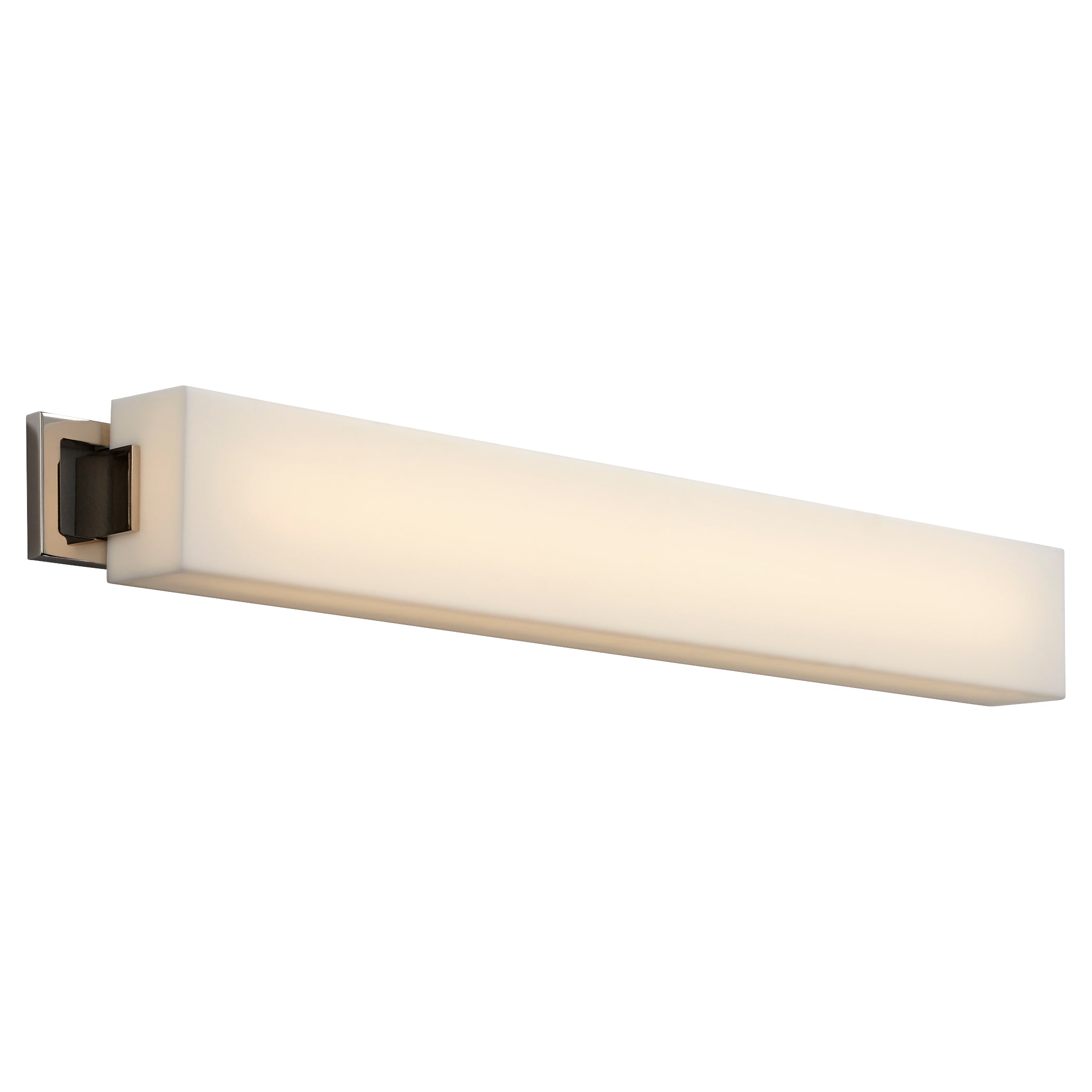 Oxygen Axel 3 552 20 Bathroom Vanity Light Fixture in Polished Nickel - Modern LED Bathroom Lighting for Makeup Mirror, Shower, and Dressing Area