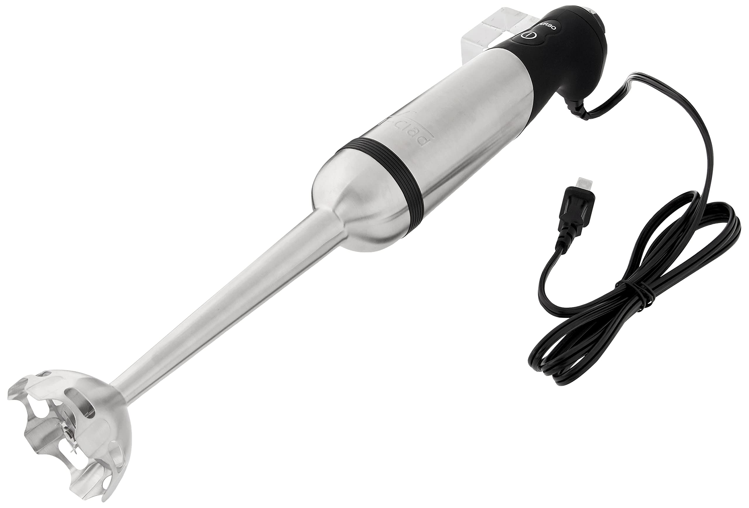 All-Clad Stainless Steel Immersion Blender 600W with Turbo Function - 2-Piece Detachable Hand Blender, Variable Speed Control (9.25