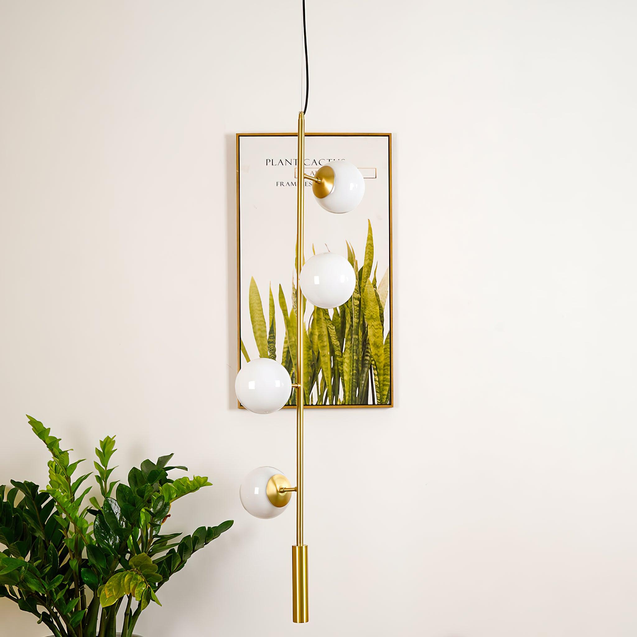 Modern Crystal Orb Chandelier - Elegant Ceiling Light Fixture for Dining Room, Bedroom & Living Room Decor | Dimmable LED Lighting for Home & Wedding Events