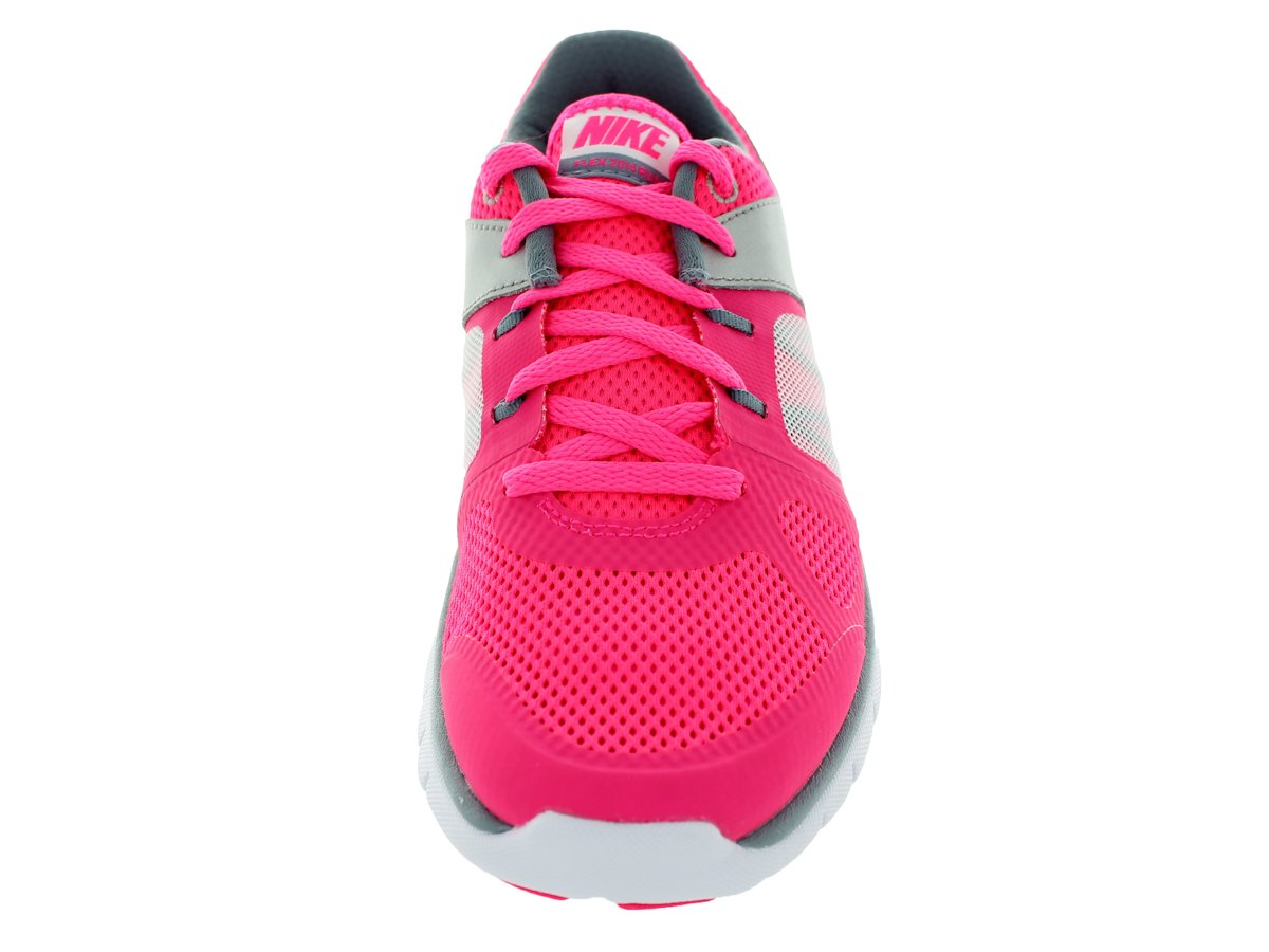 Nike Flex 2014 Running Shoes for Kids - Hyper Pink/Magnet Grey/Metallic Silver - Size 6.5 Big Kid M - Lightweight & Comfortable for School, Sports & Daily Activities