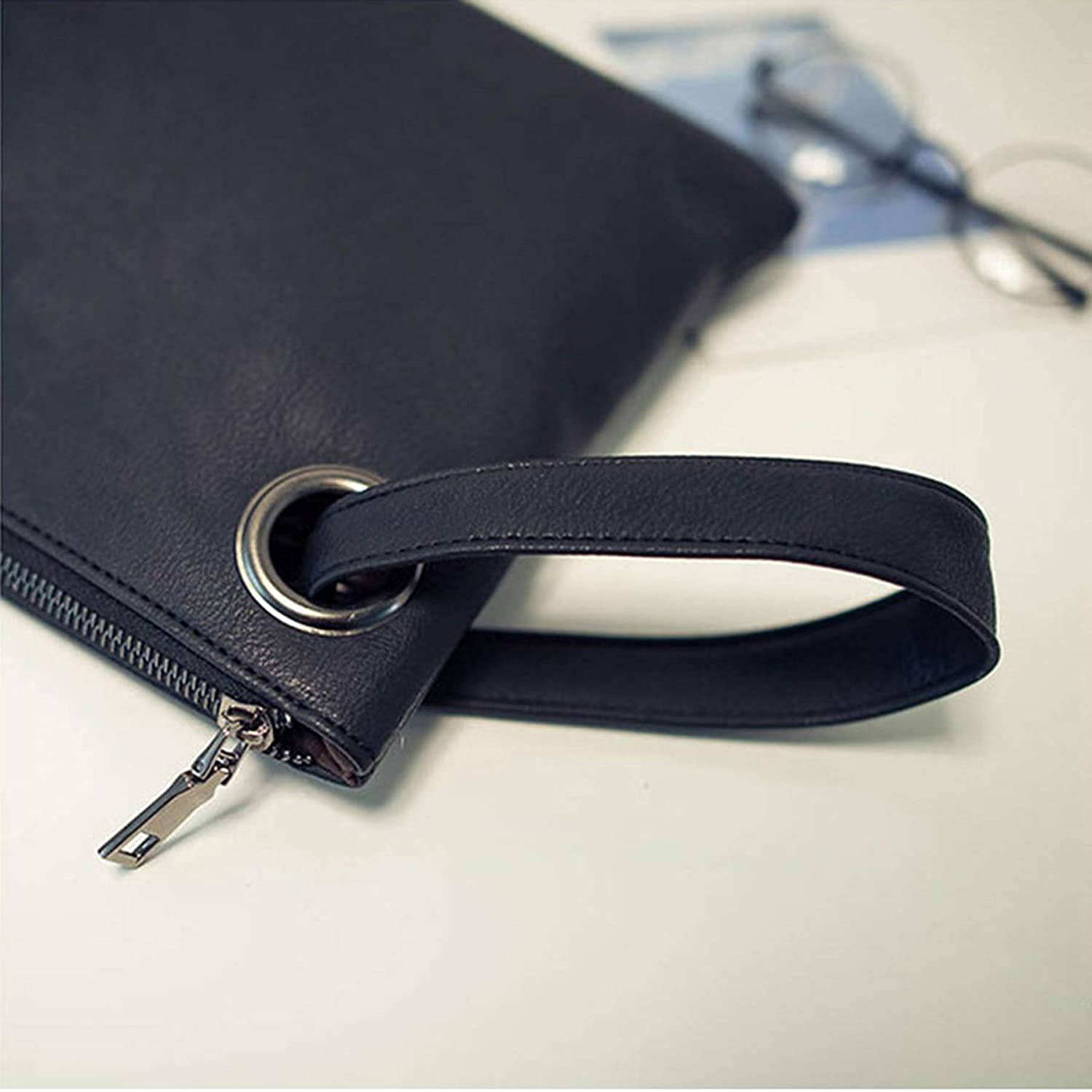 Fioeyr Oversized Clutch Bag for Women - Large PU Leather Evening Bag, Wristlet Handbag Purse - Perfect for Parties, Weddings & Night Out