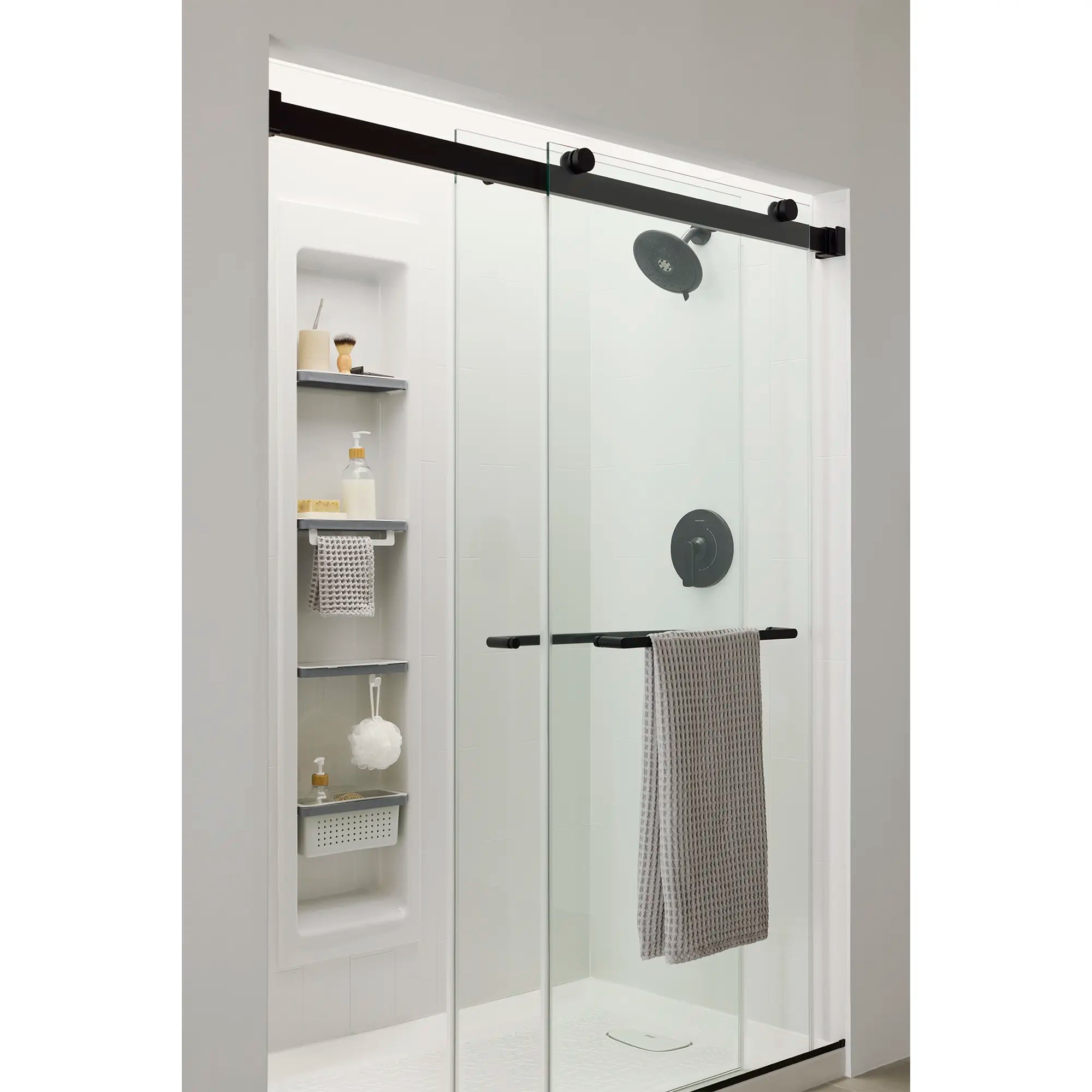 1.8 GPM Water Saving Shower Trim Kit with Double Ceramic Pressure Balance Cartridge & Lever Handle - Perfect for Eco-Friendly Bathrooms & Modern Home Renovations