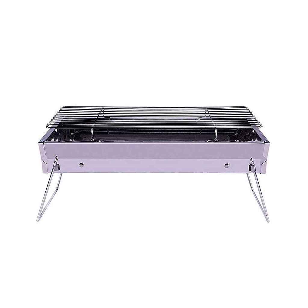 Portable Stainless Steel BBQ Grill - Folding Charcoal Stove for Outdoor Cooking | Perfect for Camping, Picnics & Backyard Barbecues