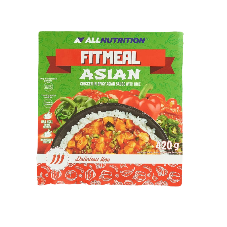 Allnutrition Fitmeal High Protein Meal Replacement Shake - Asian Flavor 420g for Weight Loss & Muscle Gain | Perfect for Post-Workout Recovery & Healthy Breakfast On-the-Go