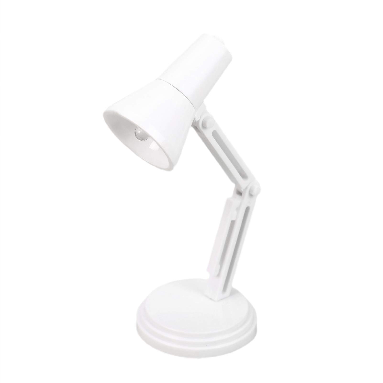Meideli LED Desk Lamp - Foldable Eye Protection Table Lamp, Adjustable Brightness for Home, Office, Dorm & Study | White Plastic Modern Design | Perfect for Reading, Working & Night Study