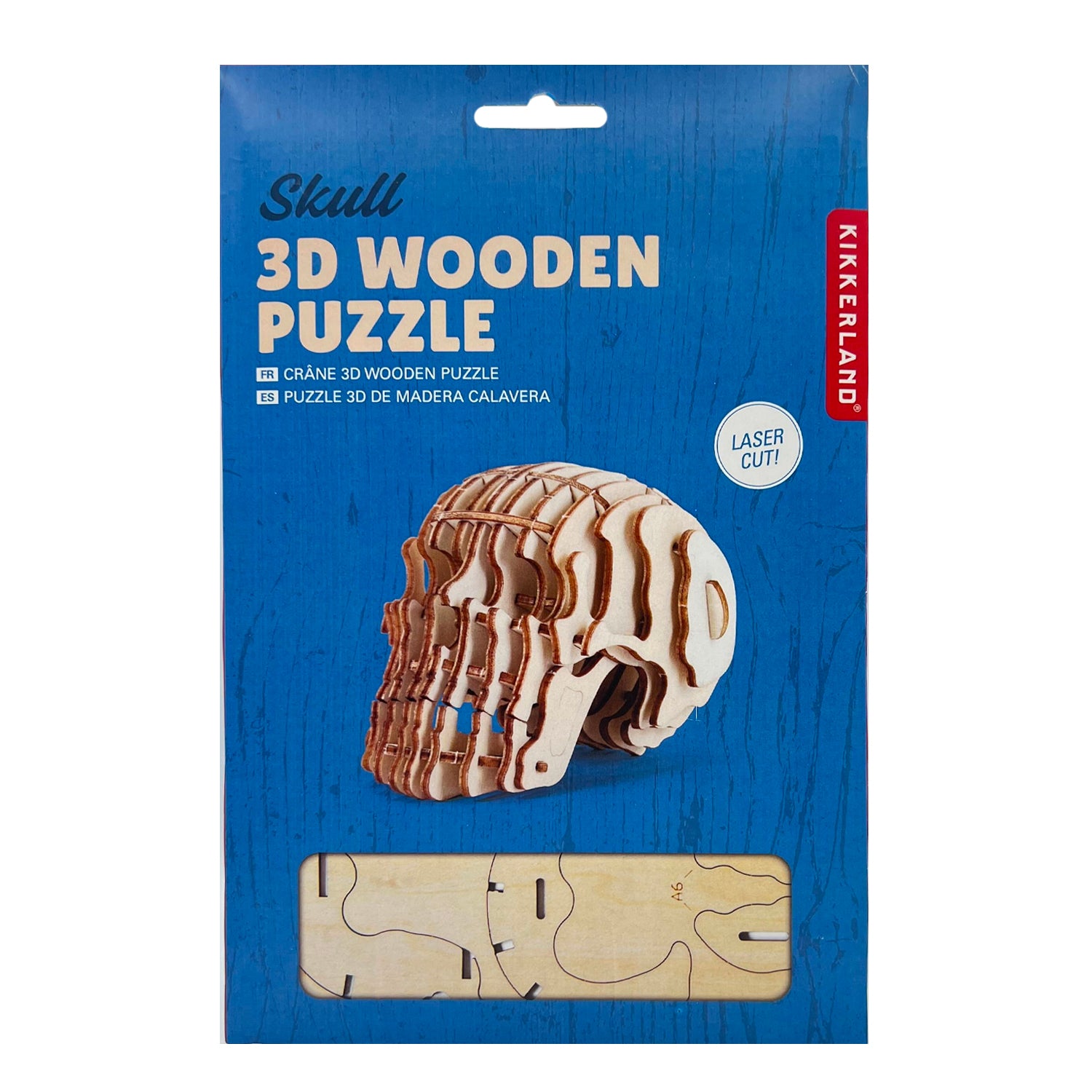 3D Wooden Skull Puzzle for Adults - DIY Brain Teaser & Home Decor - Perfect for Halloween, Gothic Decor, and Puzzle Enthusiasts
