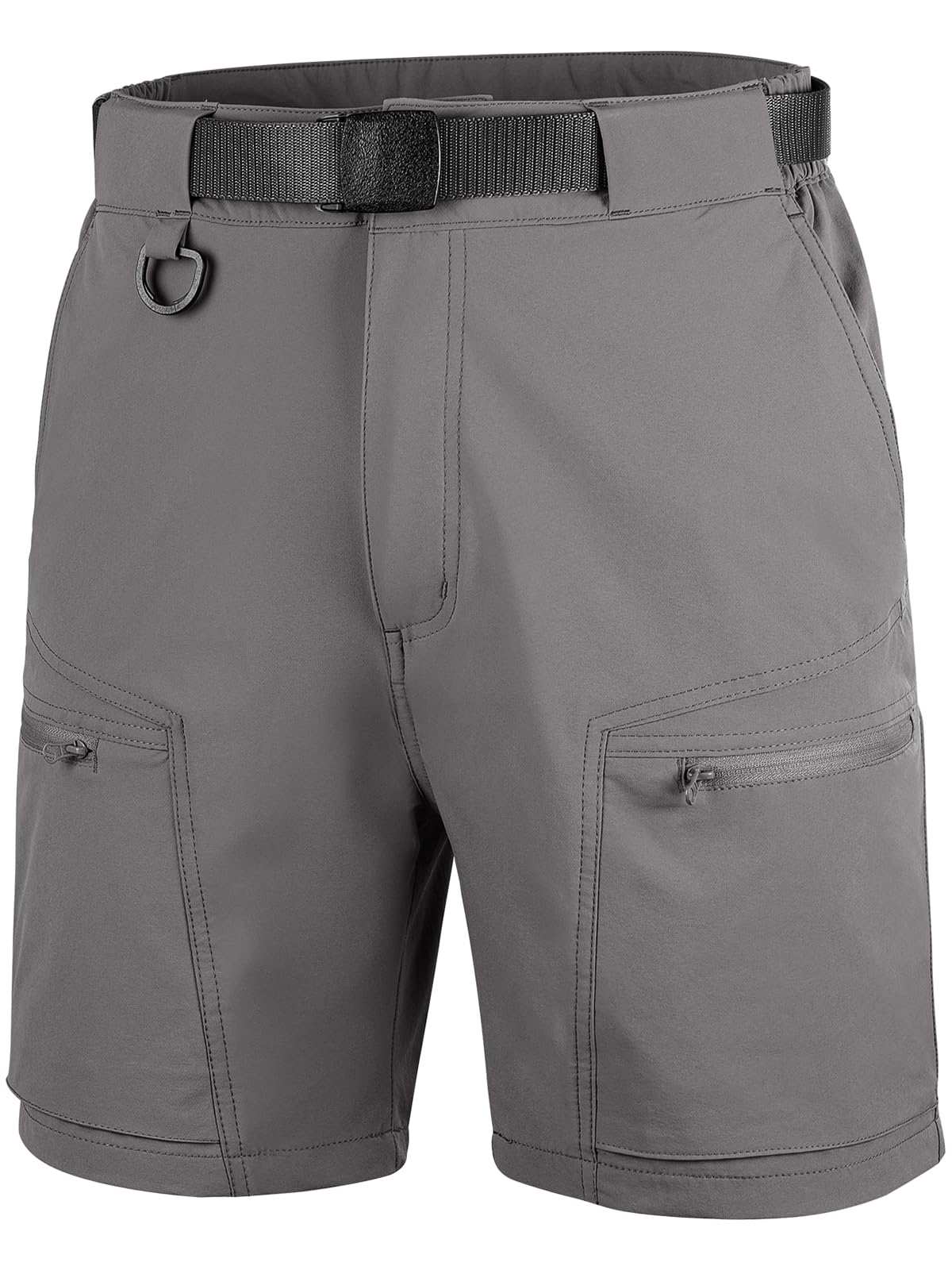 FREE SOLDIER Men's Cargo Hiking Shorts - Lightweight Quick-Dry Tactical Shorts with Belt & Multiple Pockets - Perfect for Outdoor Adventures, Casual Work, Golf & Travel