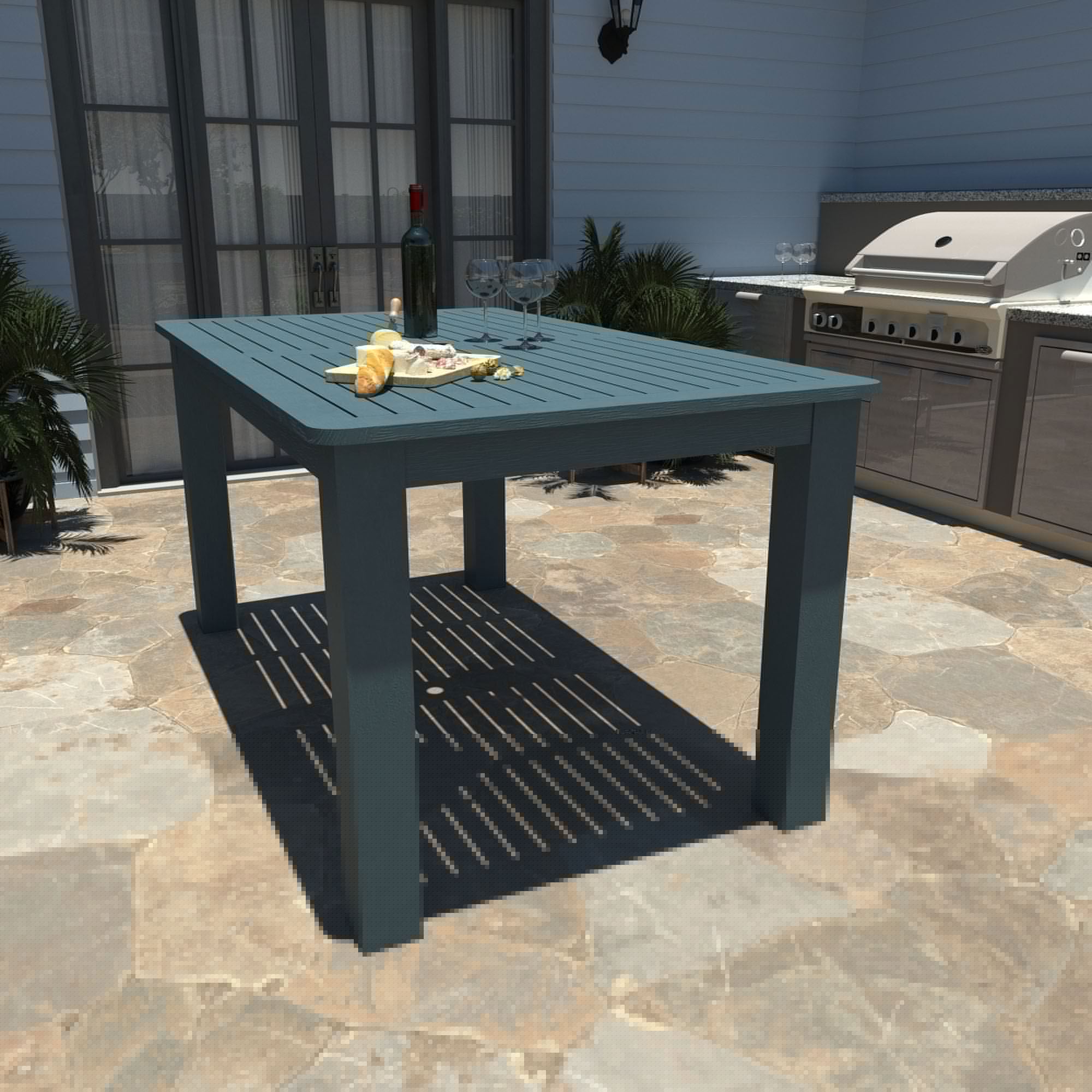 Modern Rectangular Counter Height Table - 36 Inch Kitchen Island Bar Table for Dining, Entertaining & Small Space Living - Perfect for Apartments, Condos & Breakfast Nooks