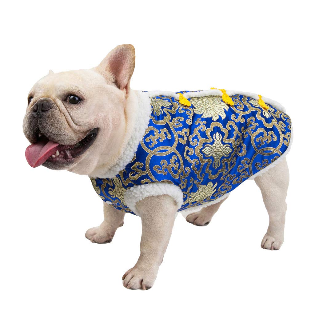 Lumumi Warm Pet Clothes for Dogs - Thickened Winter Dog Coat with Chinese New Year Design | Perfect for Cold Weather, Outdoor Walks & Holiday Celebrations