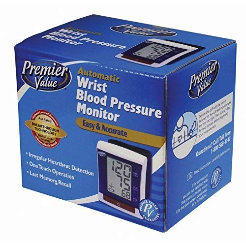 Automatic Wrist Blood Pressure Monitor - 1 Count, Portable & Accurate for Home Use, Travel, and Health Monitoring