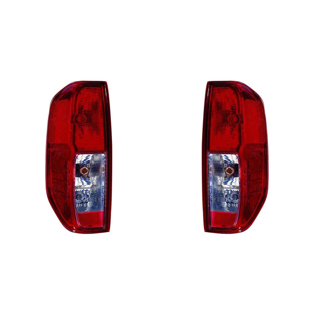 2005-2014 Nissan Frontier Tail Light Assembly Pair - DOT Certified Replacement for Driver & Passenger Side (Includes Bulbs) | Perfect for Night Driving, Vehicle Safety Upgrades, and Auto Body Repairs