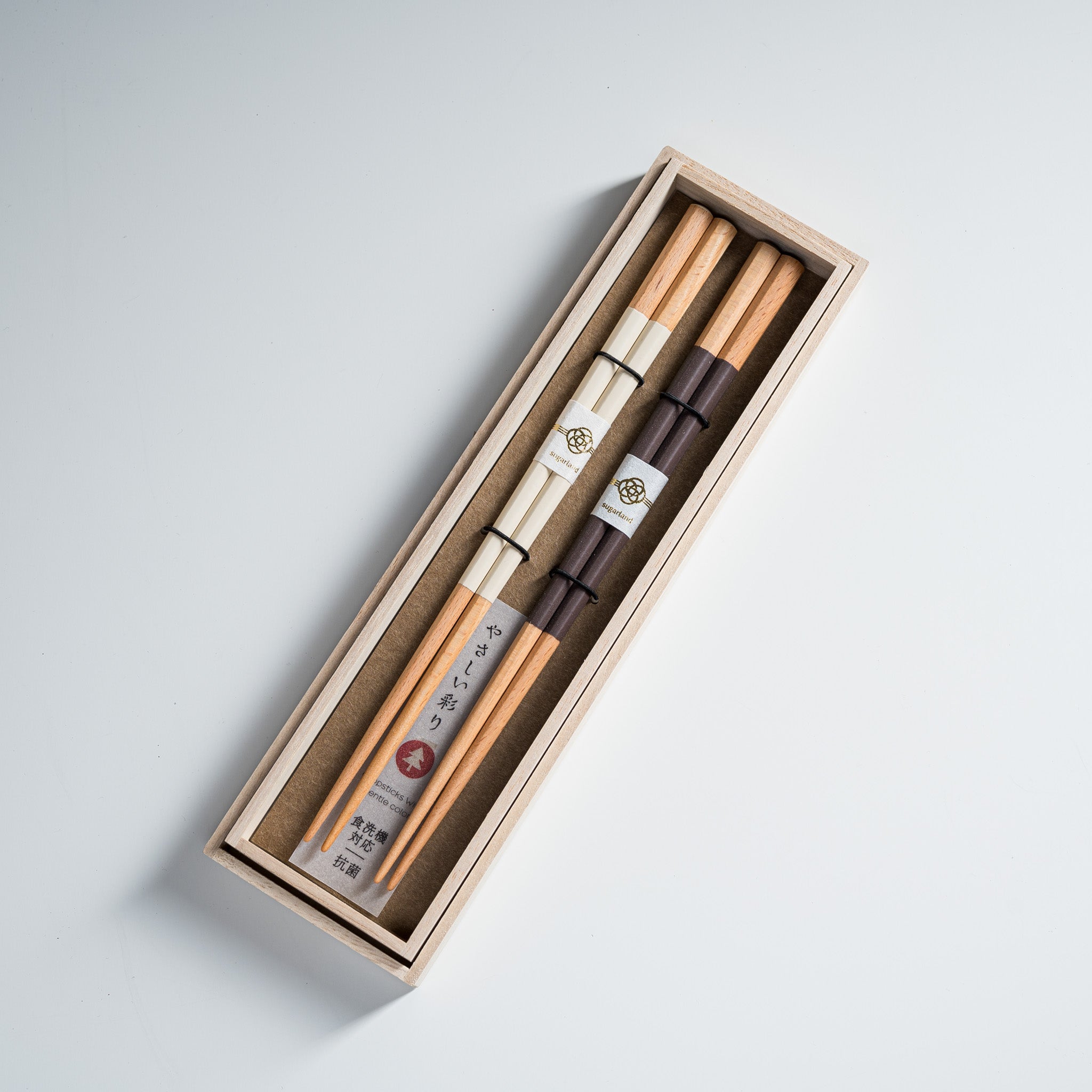 Premium Japanese Chopstick Gift Set - Six Seasons Series (White & Brown) - Elegant Dining Utensils for Sushi, Asian Cuisine & Home Decor
