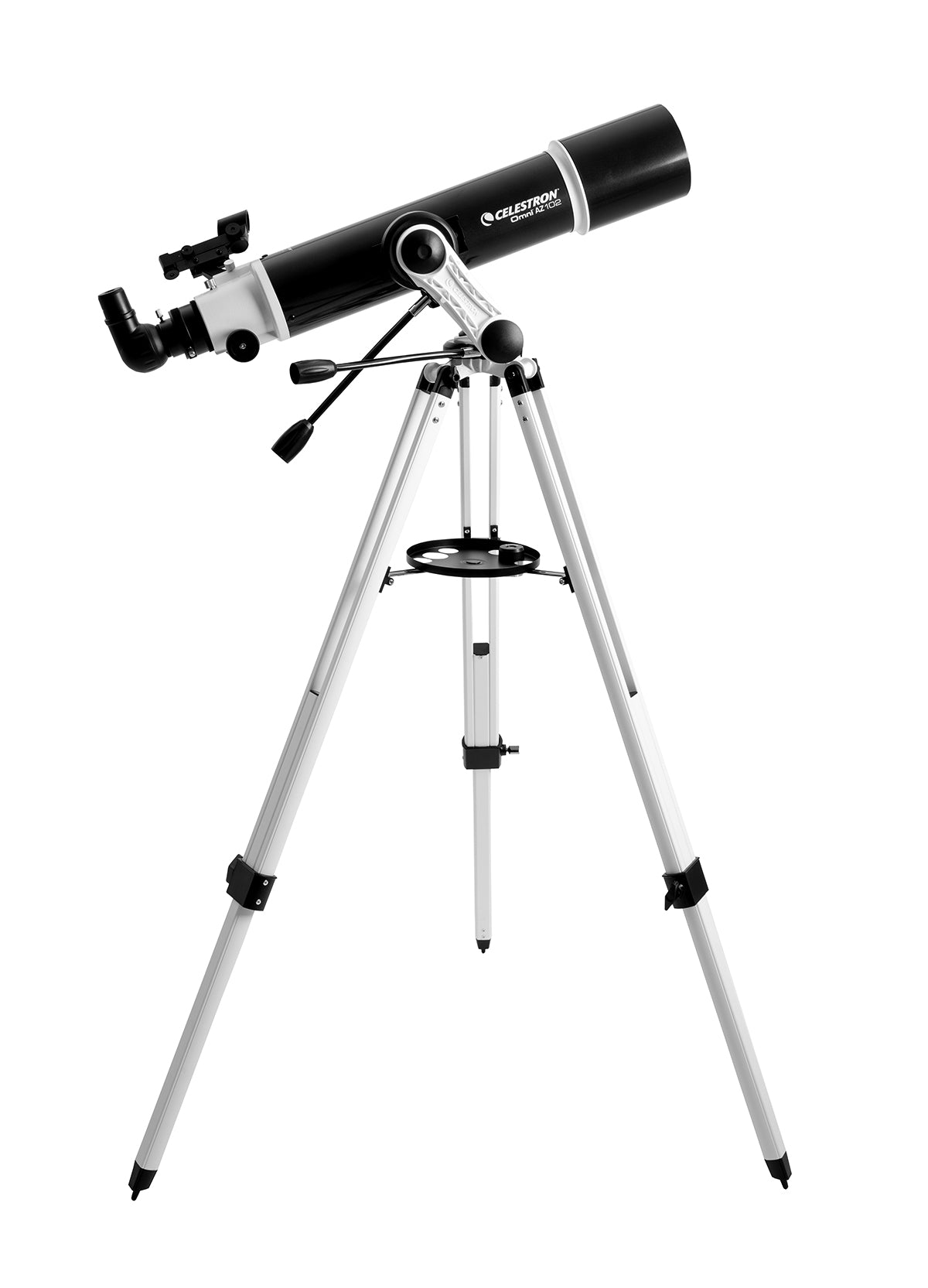 Omni AZ 102 Telescope with Smartphone Adapter & Bluetooth Remote - Portable Astronomy Telescope for Adults & Kids, Perfect for Stargazing, Moon Observation & Astrophotography