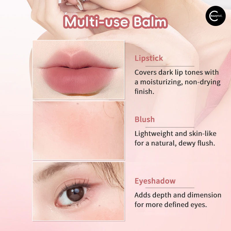 GOGOTALES Little Red Pot Multi Balm - All-Natural Lip & Skin Moisturizer for Dry Lips, Cuticles & Hands | Perfect for Travel, Daily Hydration & On-The-Go Care