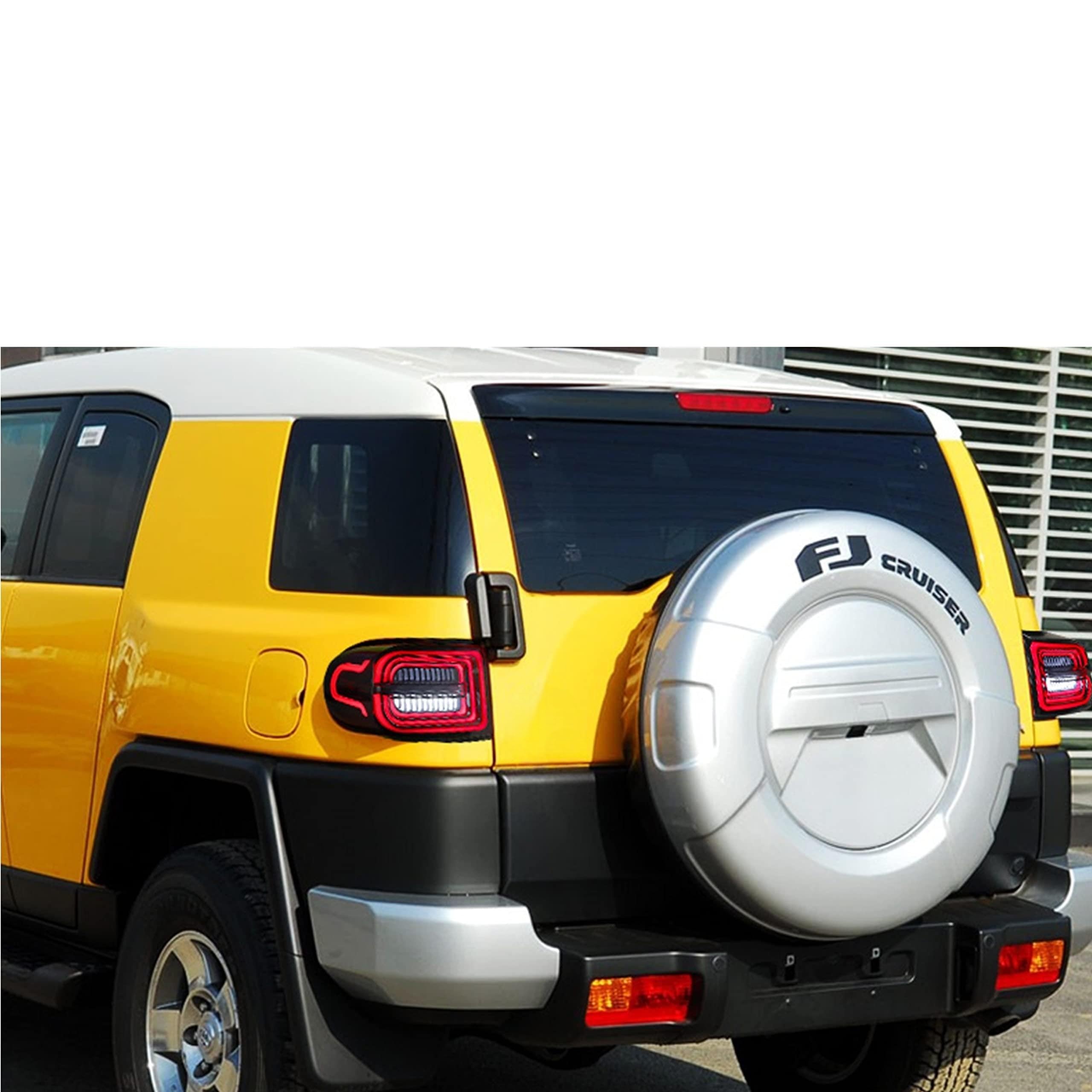2007-2014 Toyota FJ Cruiser LED Tail Lights with Start-up Animation | DRL Sequential Turn Signals | Rear Lamp Assembly | Upgrade for Off-Road & Night Driving Safety