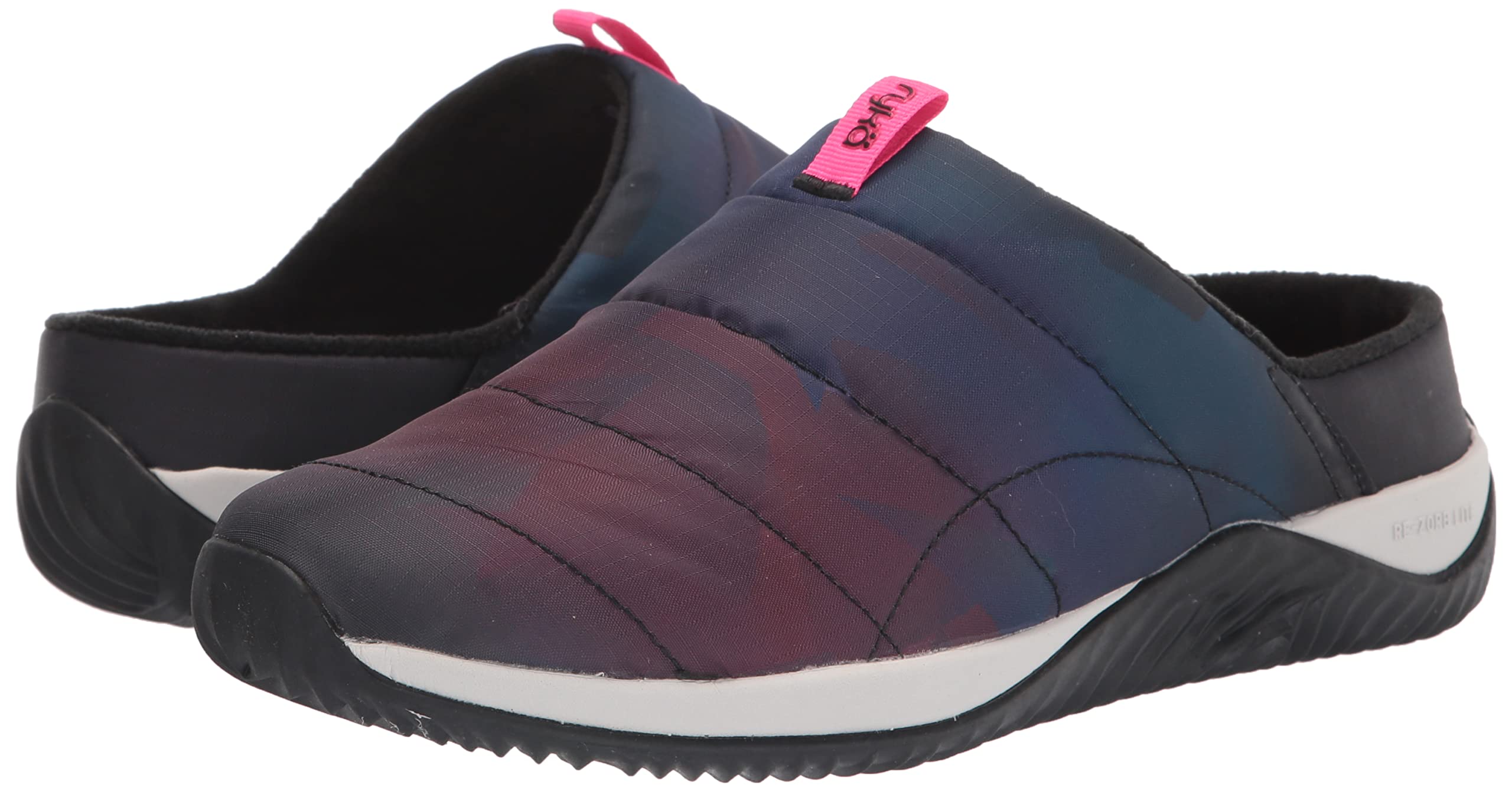 Ryka Women's Echo Puff Mule - Comfortable Slip-On Shoes for Walking, Running & Gym - Perfect for Workout, Travel & Casual Wear