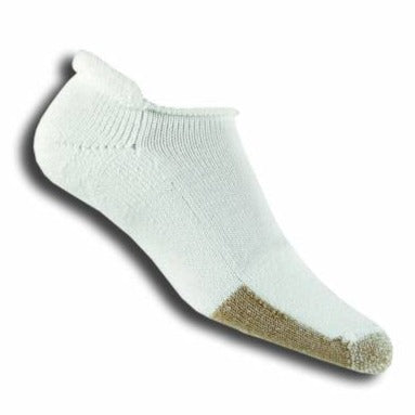 Thorlo Unisex Rolltop Tennis Socks - Cushioned Athletic Socks for Men & Women - Breathable White Sports Socks for Running, Gym & Court Play