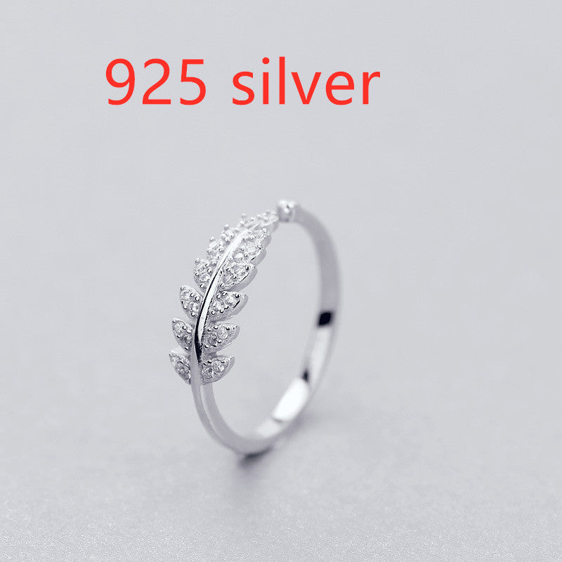 LNRRABC Women's Fashion Jewelry - Simple Leaf Design Flower Ring for Women, Elegant Personality Wedding Band | Perfect for Weddings, Parties & Everyday Wear