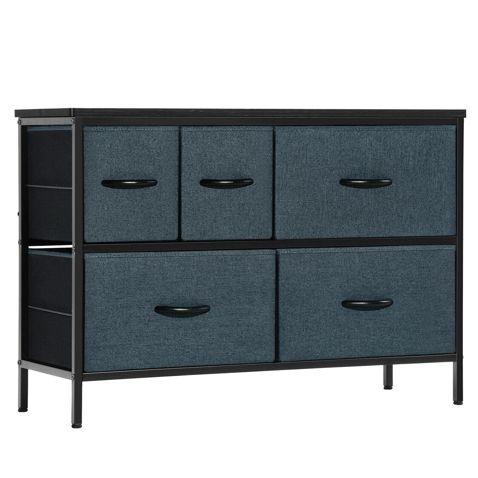 PayoderTY 5-Drawer Dresser - Solid Wood Bedroom Chest with Drawers for Clothes Storage | Perfect for Bedroom Organization, Office Storage & Home Decor