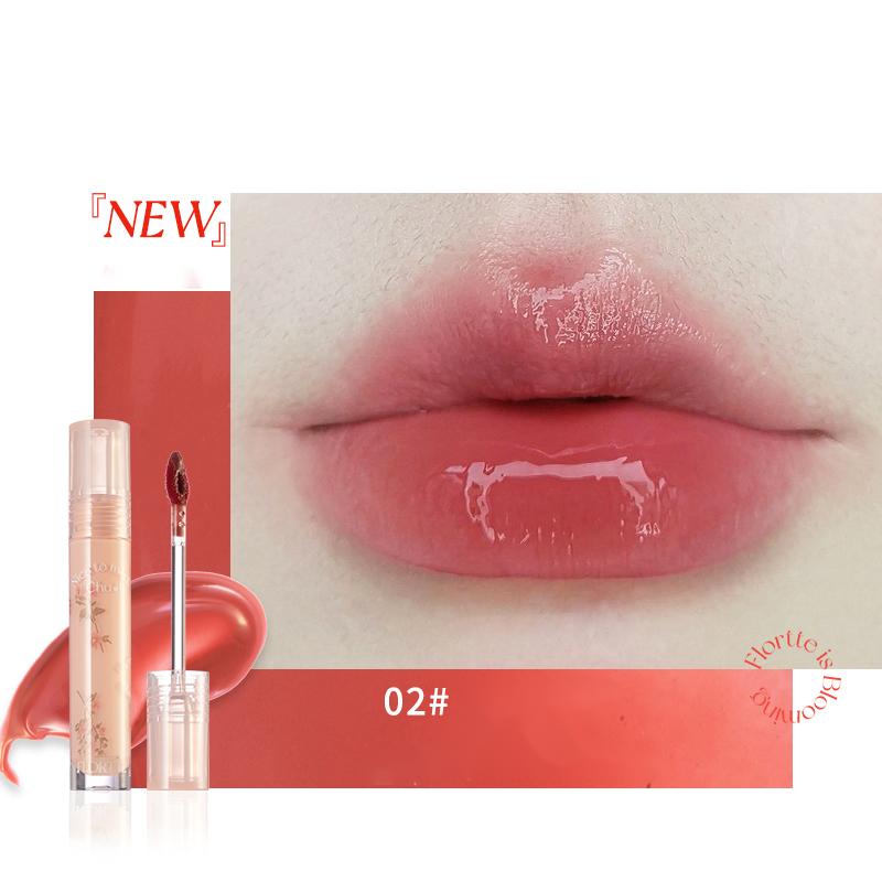 FLORTTE First Kiss Series Glossy Lip Gloss - Hydrating & Shiny Lip Makeup for Daily Wear, Date Night & Special Occasions