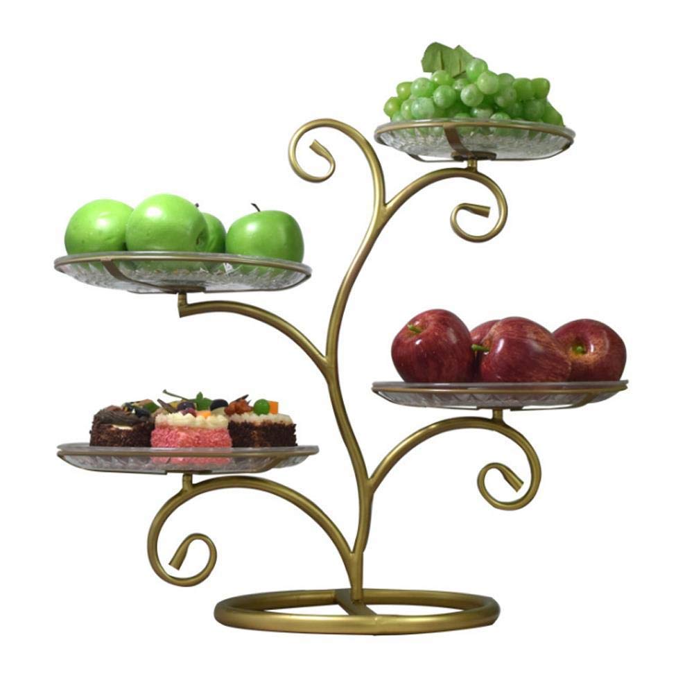 DIHAO 3-Tier Fruit Bowl Stand - Durable Kitchen & Living Room Fruit Vegetable Basket Holder - Perfect for Organizing Fruits, Snacks, and Decor
