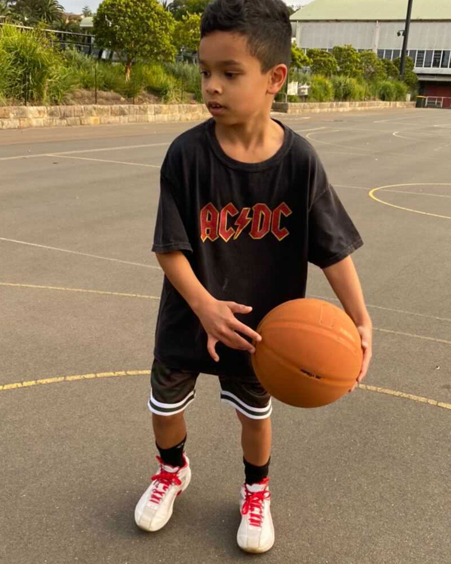 Vintage AC/DC Band Logo Kids T-Shirt - Black Cotton Tee for Rock Music Fans | Perfect for Concerts, Birthday Gifts & Casual Wear