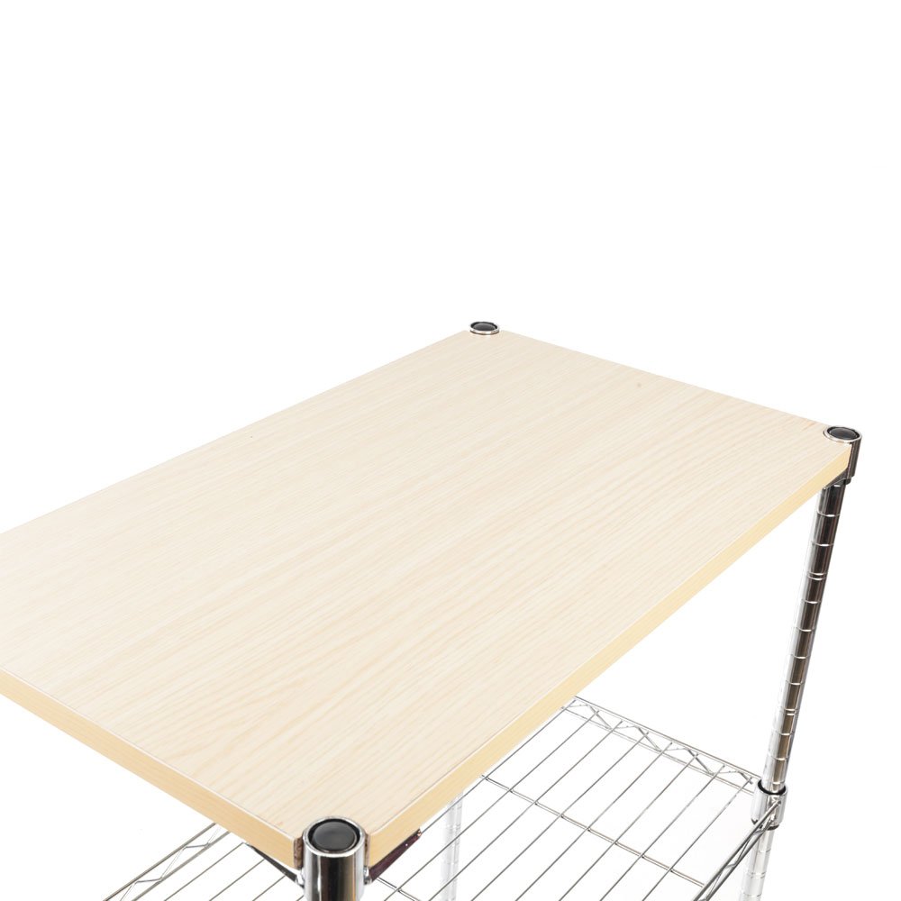 3-Tier Rolling Kitchen Cart with Wheels - Multifunctional Bar Serving Cart, Storage Shelf & Utility Cart for Home, Office, or Party Use