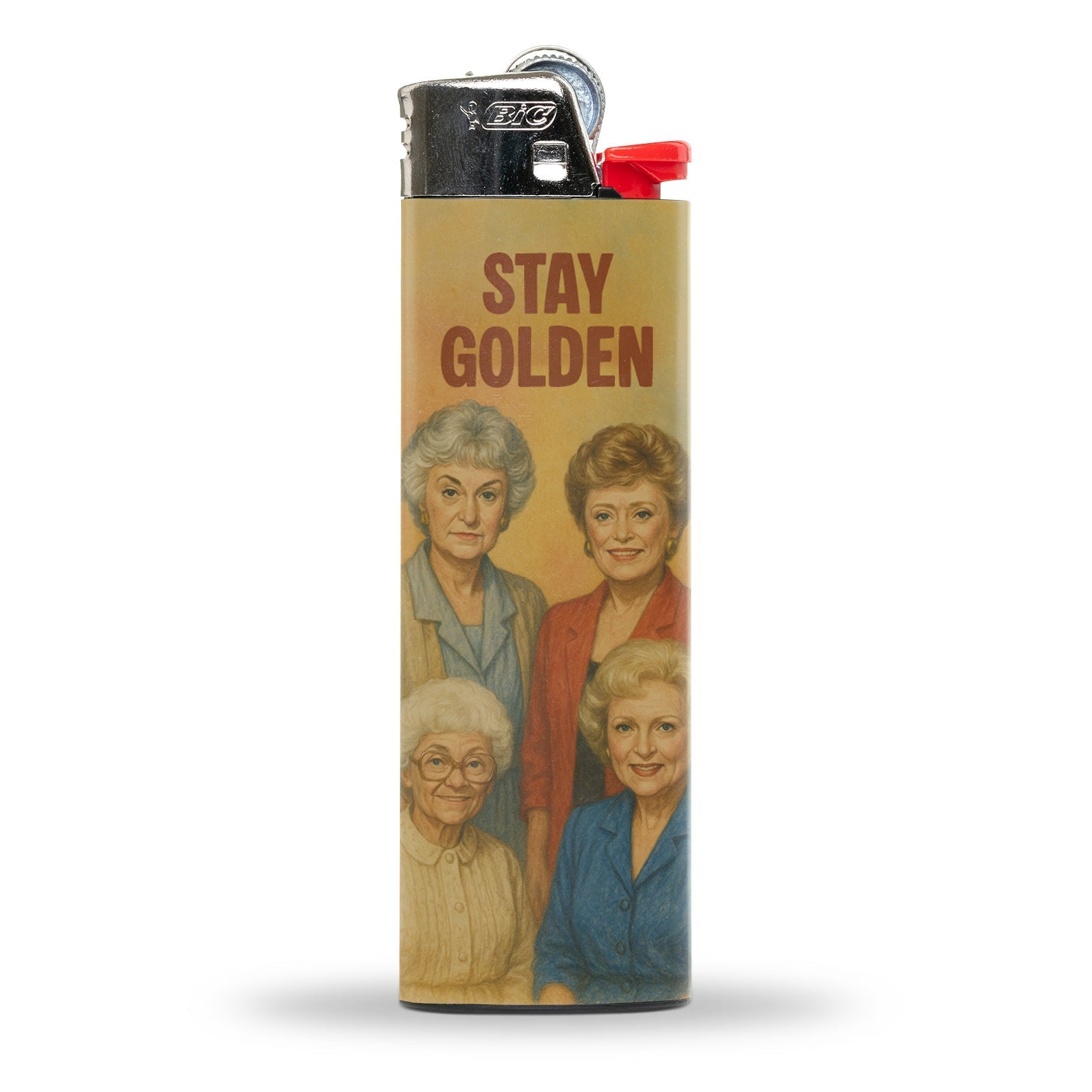 Stay Golden Lighter - Premium Windproof Refillable Metal Lighter for Outdoor Camping, Hiking & Everyday Use