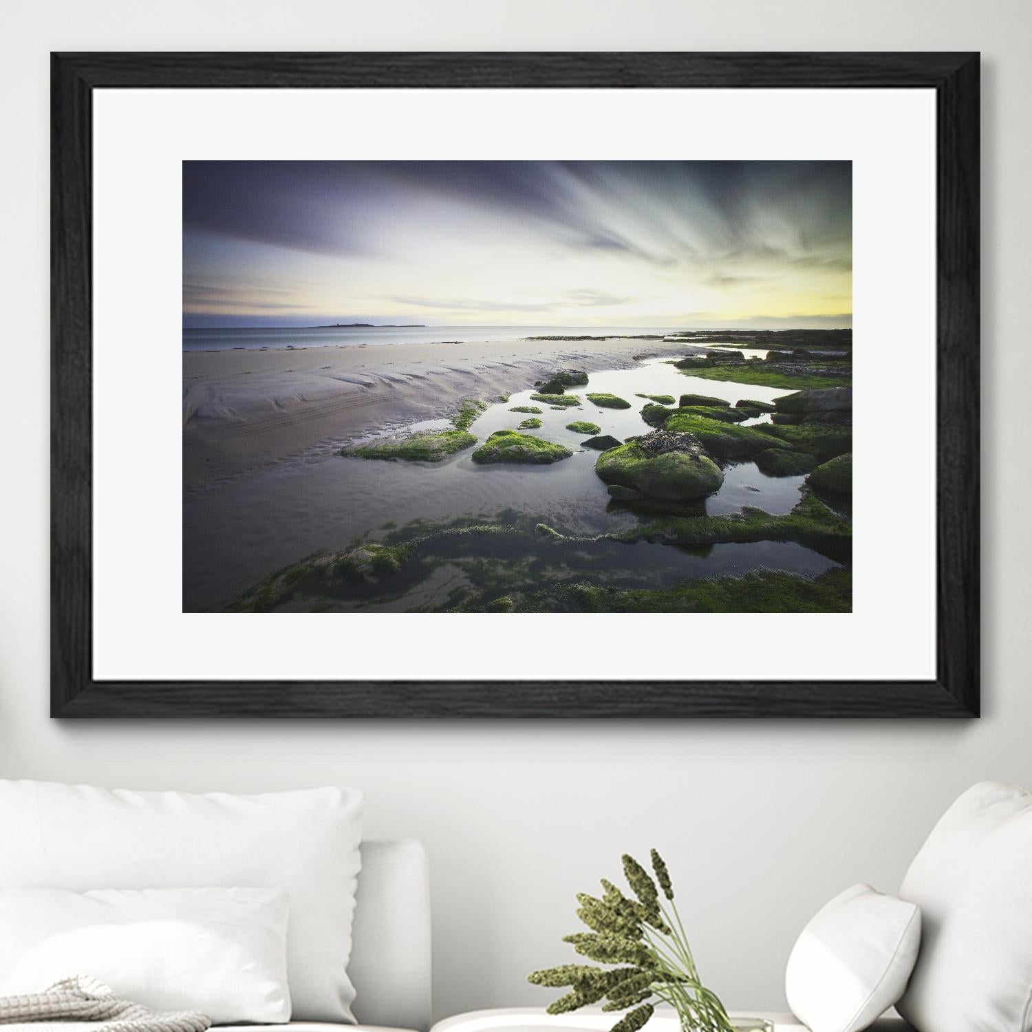 Cooper Dawn Over Seahouses Beach - Stunning Coastal Wall Art for Home & Office Decor | Perfect for Living Rooms, Bedrooms & Beach House Interiors