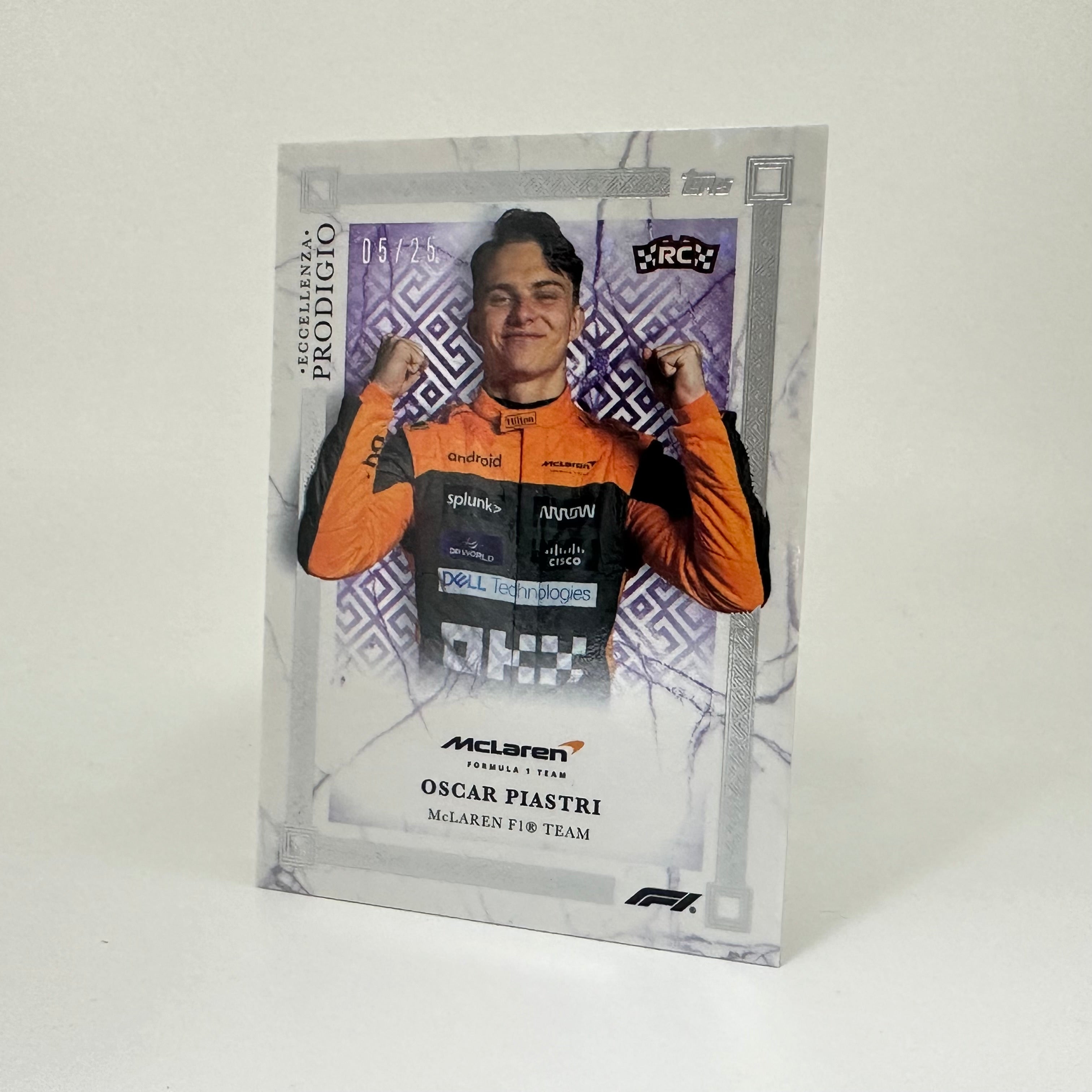 Oscar Piastri 2023 Eccellenza Prodigio 5/25 Purple - Limited Edition Collectible for F1 Fans & Motorsport Enthusiasts - Perfect for Display, Gifts, and Racing Memorabilia Collections