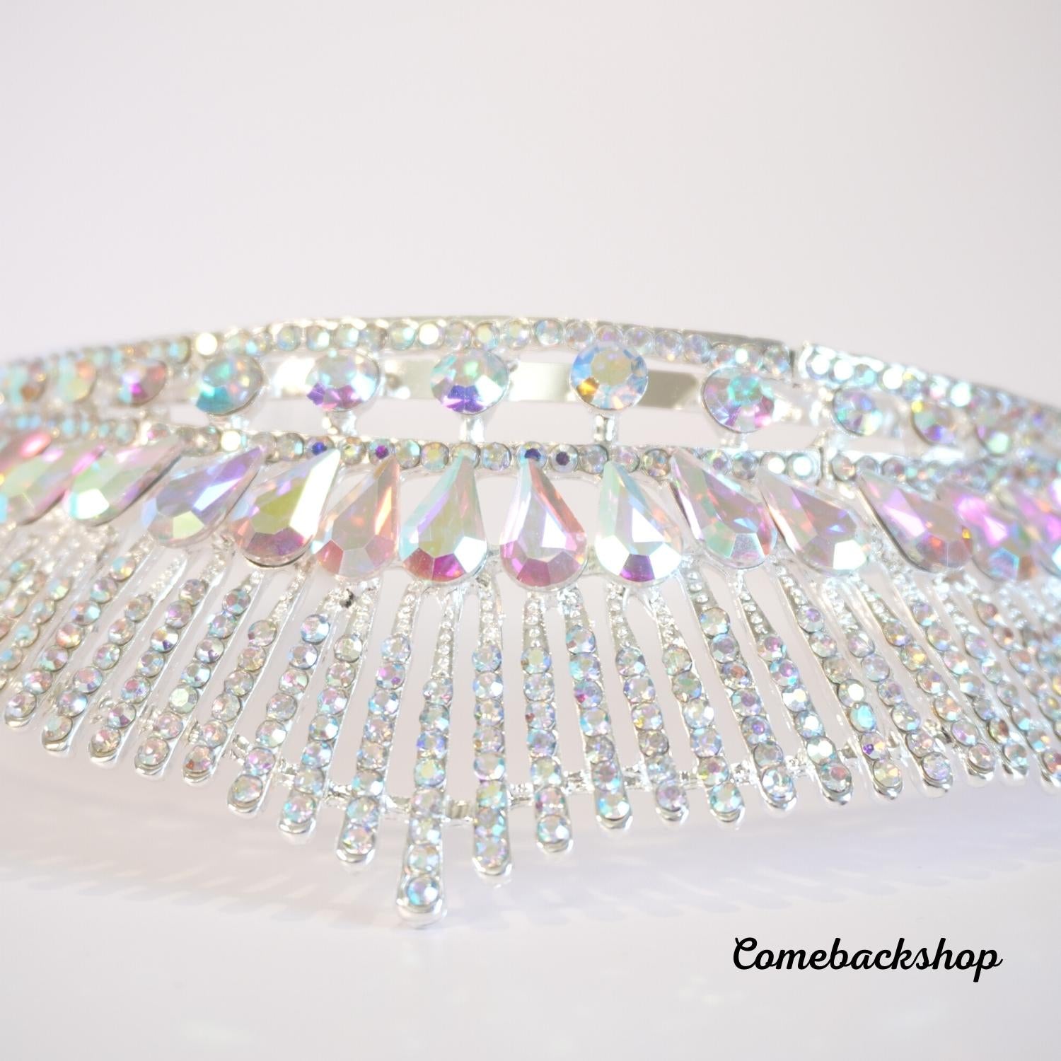 Swarovski Crystal Bridal Tiara Crown - Elegant Wedding Hair Jewelry for Bride, Perfect for Bridal Showers, Weddings, and Special Occasions