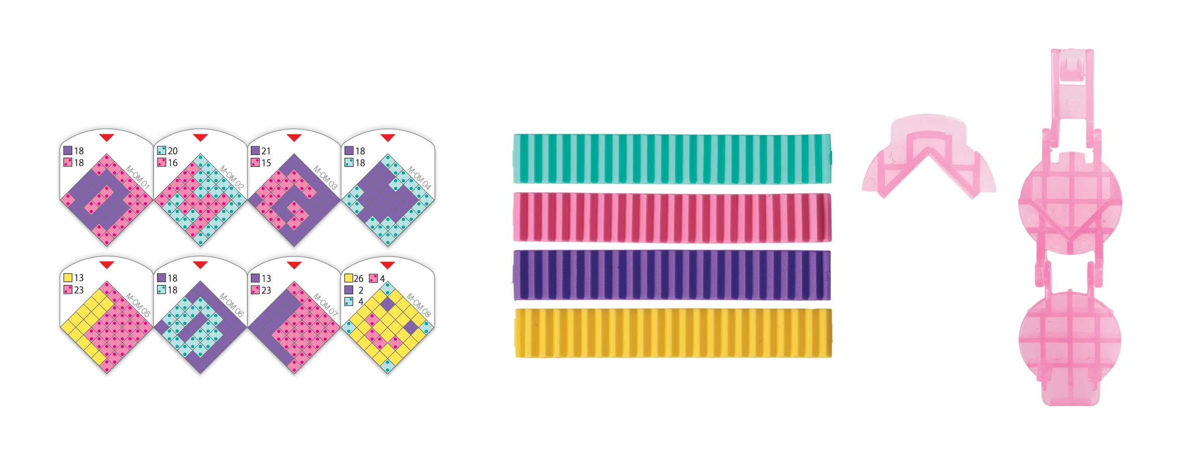 Pretty Pixels Eraser Maker Mini Pack - Cute DIY Eraser Kit for Kids & Adults - Fun School, Office & Craft Supplies for Stress Relief & Creative Play
