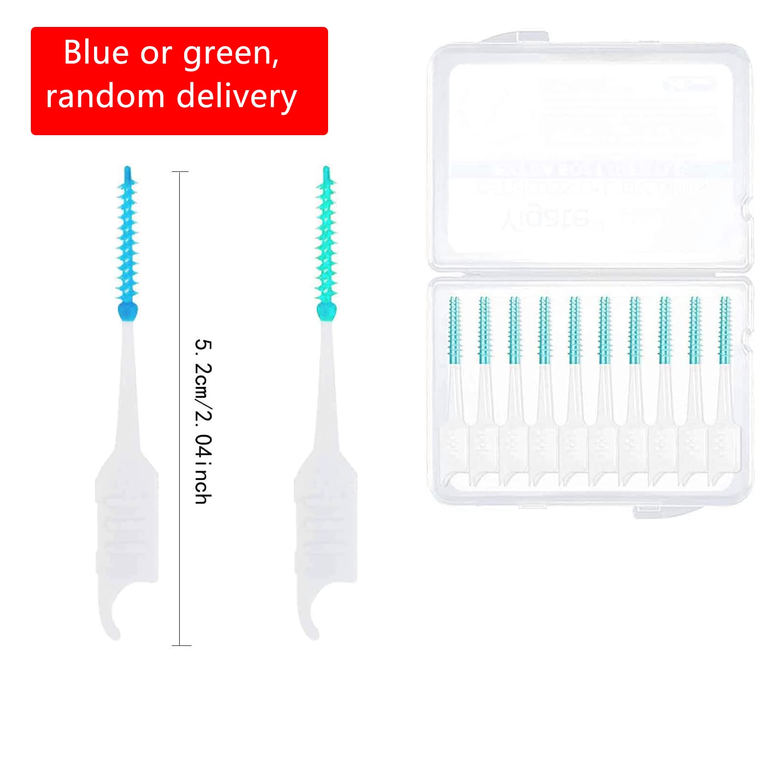 100 PCS Dual-Use Interdental Brushes - Silicone Dental Picks for Braces & Orthodontic Care | Teeth Cleaning & Flossing Tool for Oral Hygiene | Perfect for Travel & Home Dental Care