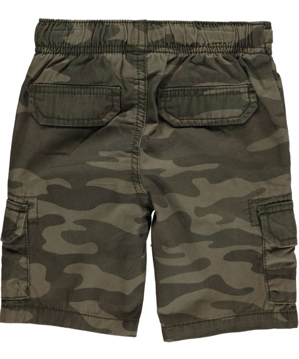 Carters Toddler Boys Camouflage Cargo Shorts 4T Green - Comfortable Playwear for Outdoor Adventures & Summer Activities