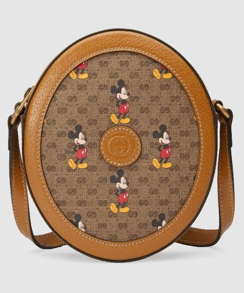Gucci Disney x Gucci Around Shoulder Bag for Women - Luxury Crossbody Bag with Mickey Mouse Print - Perfect for Travel, Shopping & Everyday Use