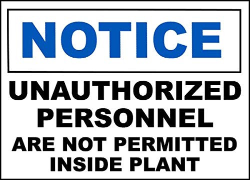 Safety & Warning Vinyl Stickers Bundle - 1-6 Pack Warehouse Signs (3.5