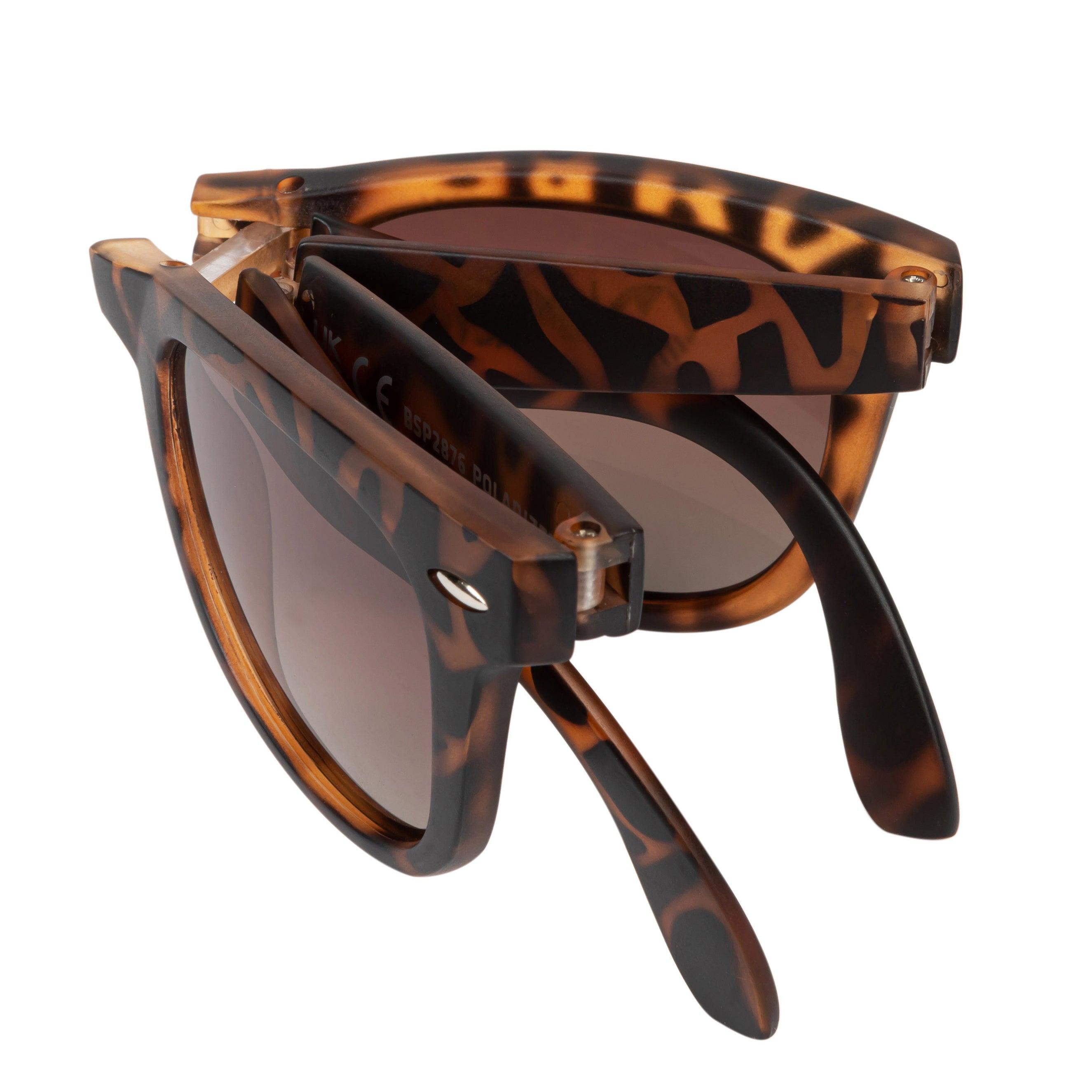 Polarized Folding Sunglasses for Men & Women - UV Protection, Lightweight & Portable - Perfect for Travel, Driving, and Outdoor Activities