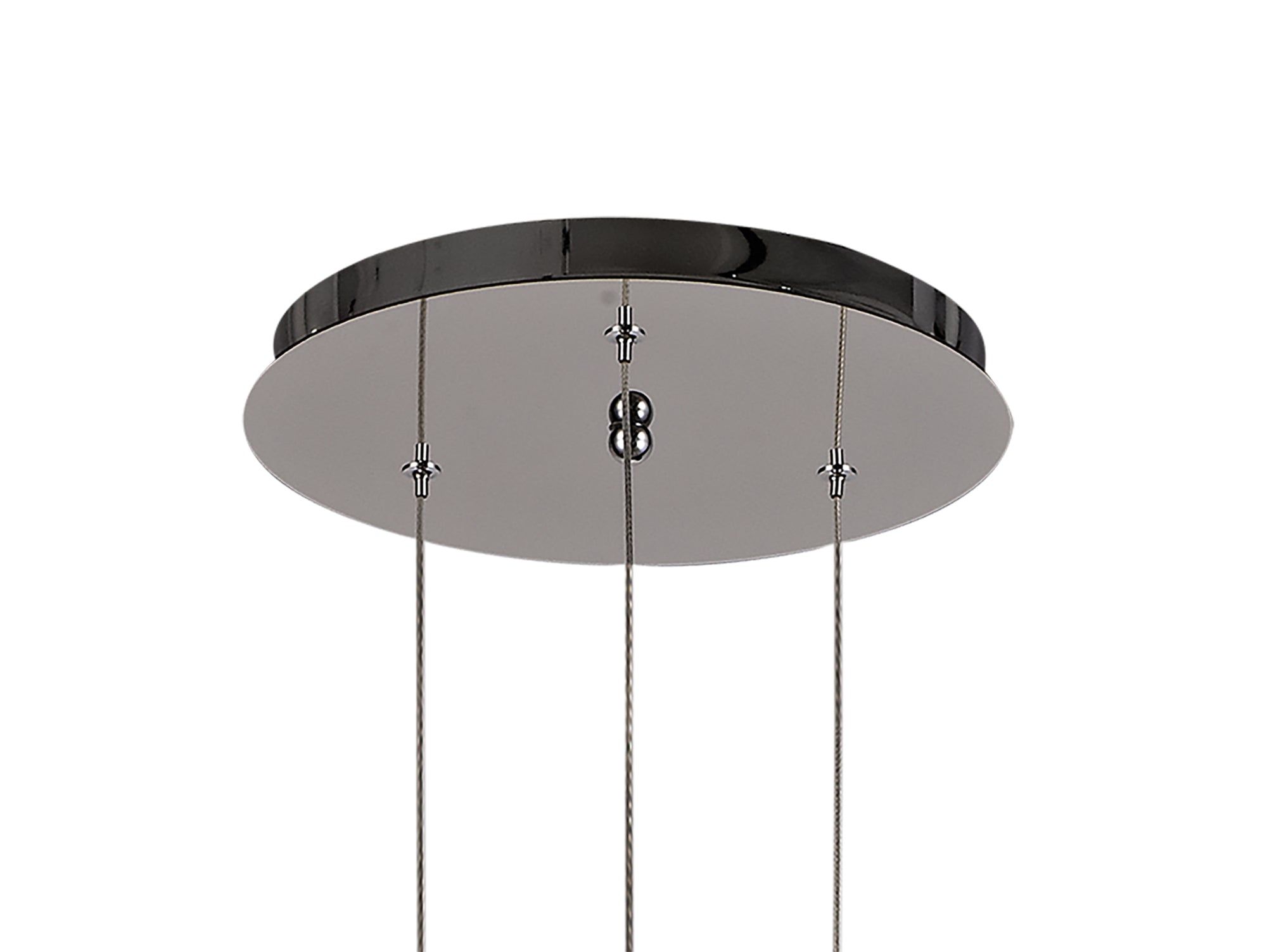 Modern Round Accent Pendant Light - Polished Chrome Cluster Chandelier for Dining Room, Kitchen Island & Entryway Lighting