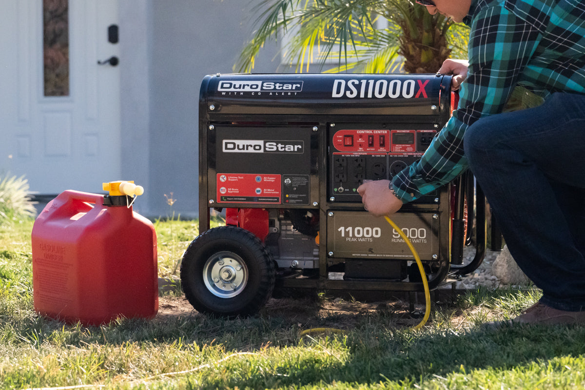 11,000 Watt Portable Gasoline Generator with CO Alert - Reliable Backup Power for Home, Camping & Emergency Use