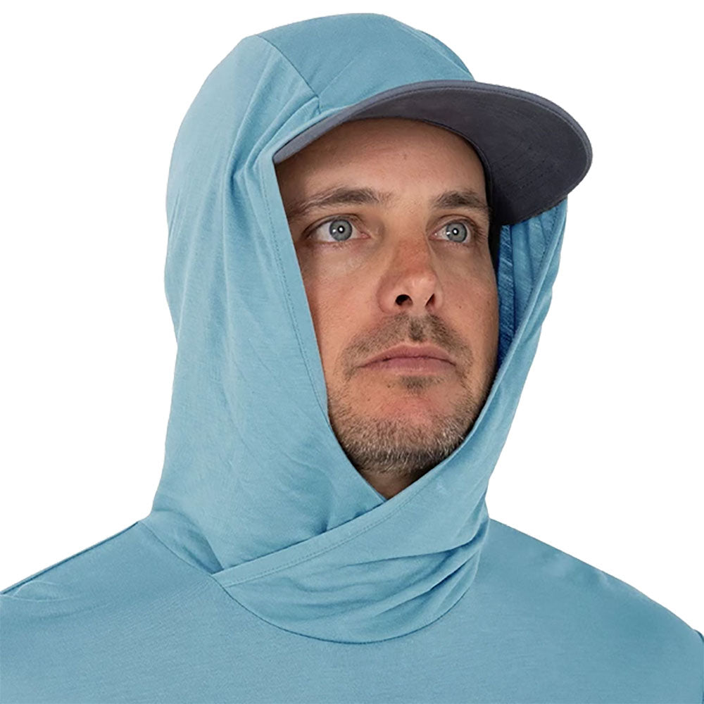 Free Fly Bamboo Lightweight Men's Hoodie - Eco-Friendly & Breathable Pullover for Outdoor Activities, Travel & Casual Wear