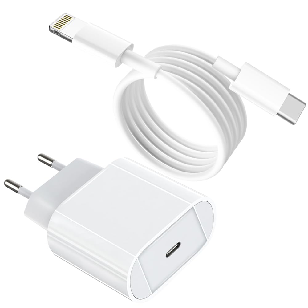 MFi Certified 30W Fast Charger for iPhone with 6FT USB C to Lightning Cable - PD Quick Charger Compatible with iPhone 14/14 Plus/14 Pro/14 Pro Max/13/12/11/SE & iPad - Perfect for Home, Office & Travel Charging