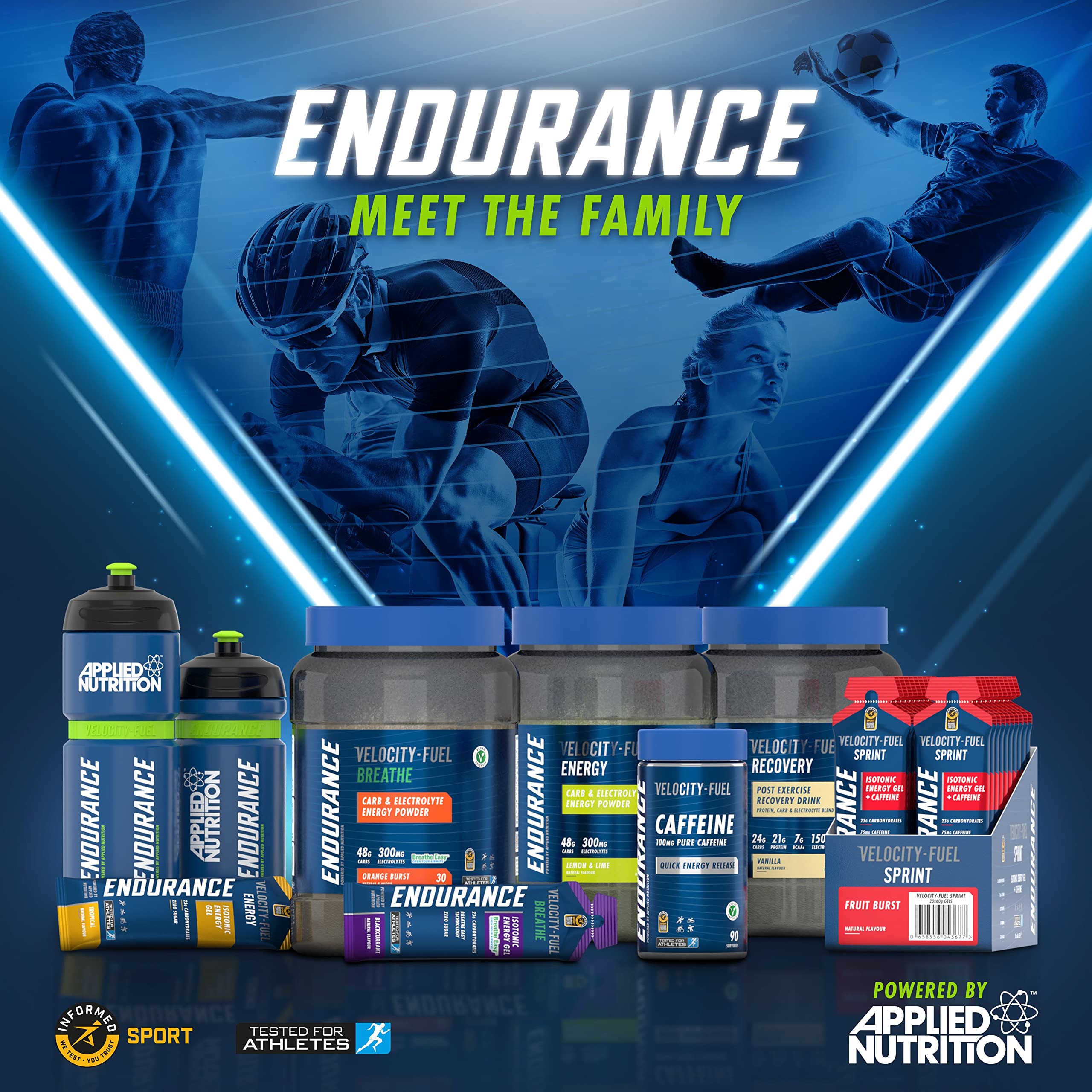 Endurance Energy Blackcurrant Sports Drink Powder - 1500g for Athletes & Workout Recovery | Great for Gym, Running & Endurance Training