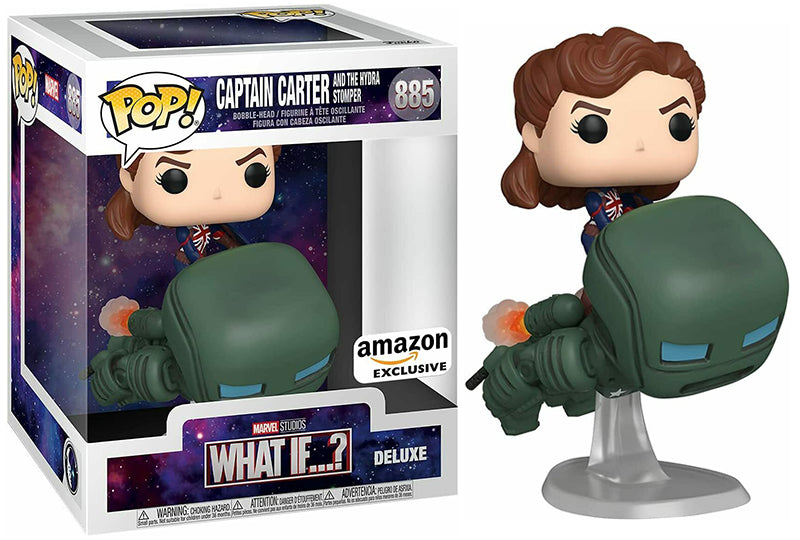 Captain Carter and The Hydra Stomper Deluxe Action Figure - Amazon Exclusive Collectible from What If...? Series | Perfect for Marvel Fans, Display & Gift Giving