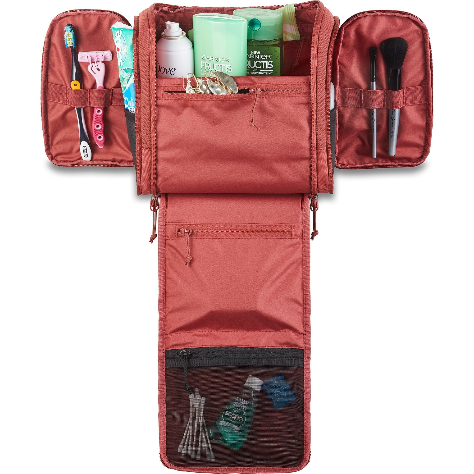 Dakine Daybreak Large Travel Kit - Black | Water-Resistant Toiletry Bag for Men & Women | Perfect for Air Travel, Camping, Gym & Weekend Getaways