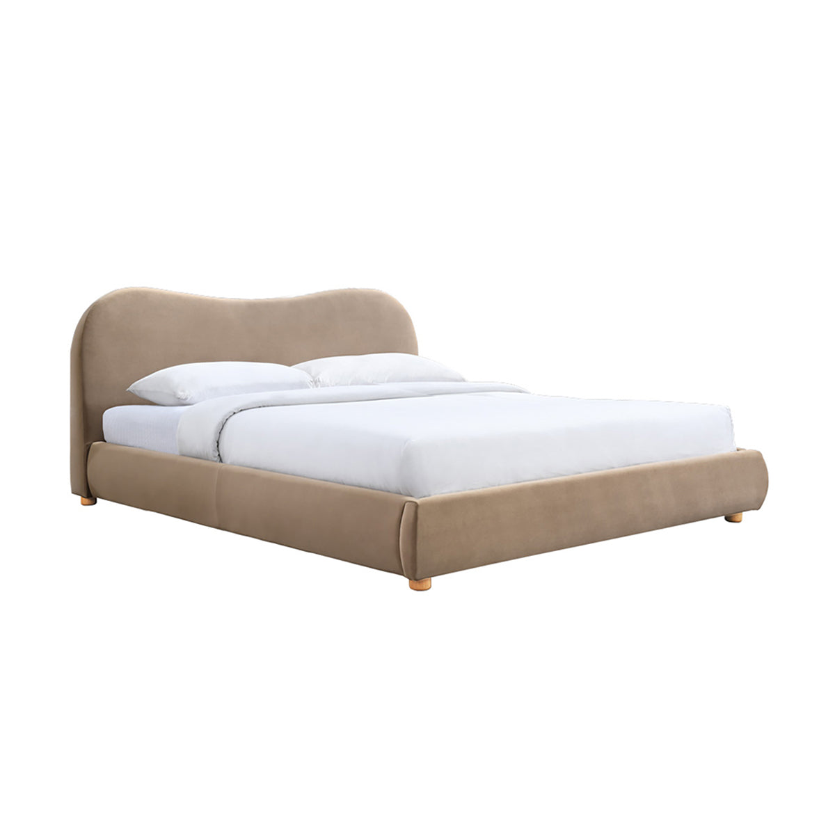 Luxury Cloud Velvet King Size Bed - Ultra Soft & Comfortable Bed for Master Bedroom, Guest Room, or Hotel Suite - Perfect for Relaxation & Deep Sleep